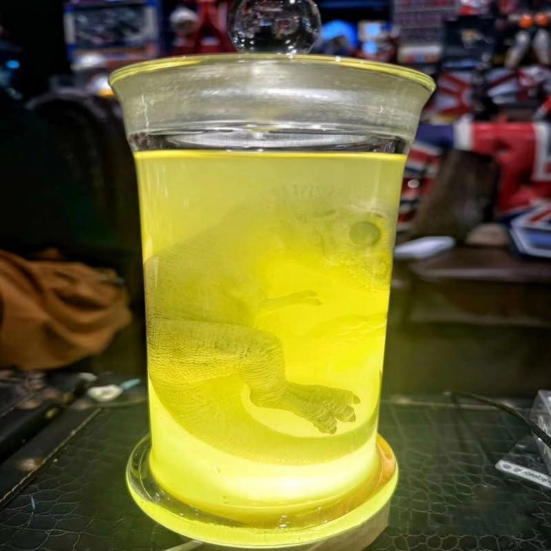 Figurita de Dinosaurio Tiranosaurio Rex en Botella de Vidrio