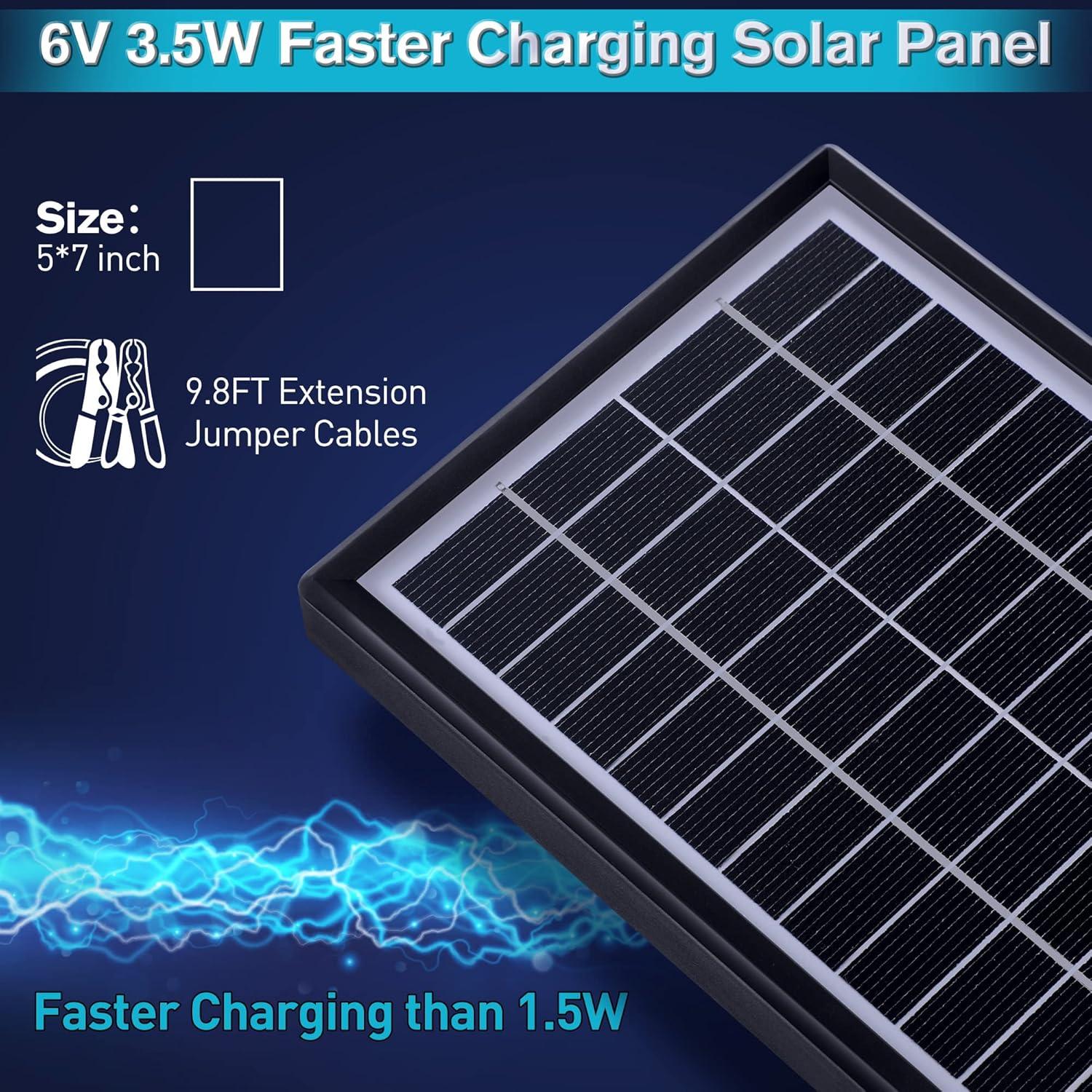 Panel Solar 6V 3.5W Sumind para Comedero de Ciervos