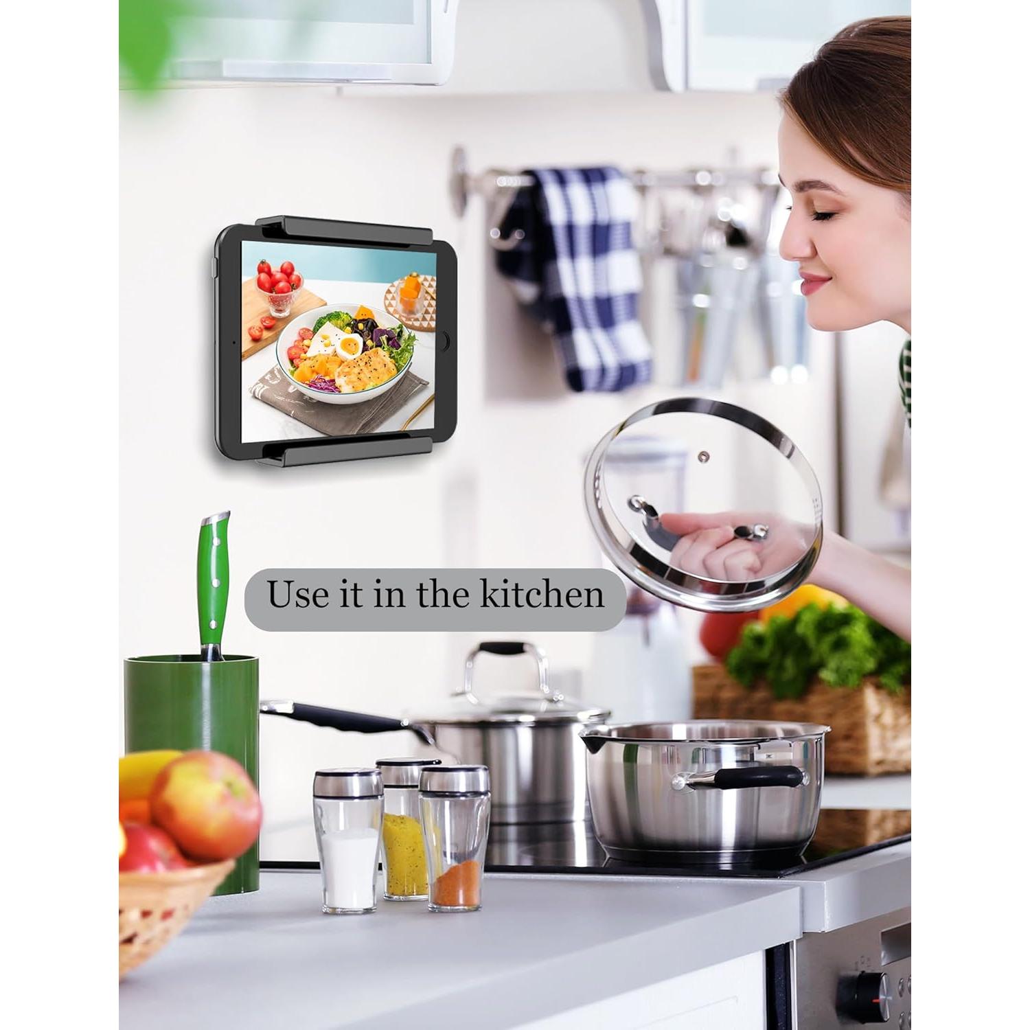 Soporte de Pared Universal para Tabletas y Teléfonos - Negro