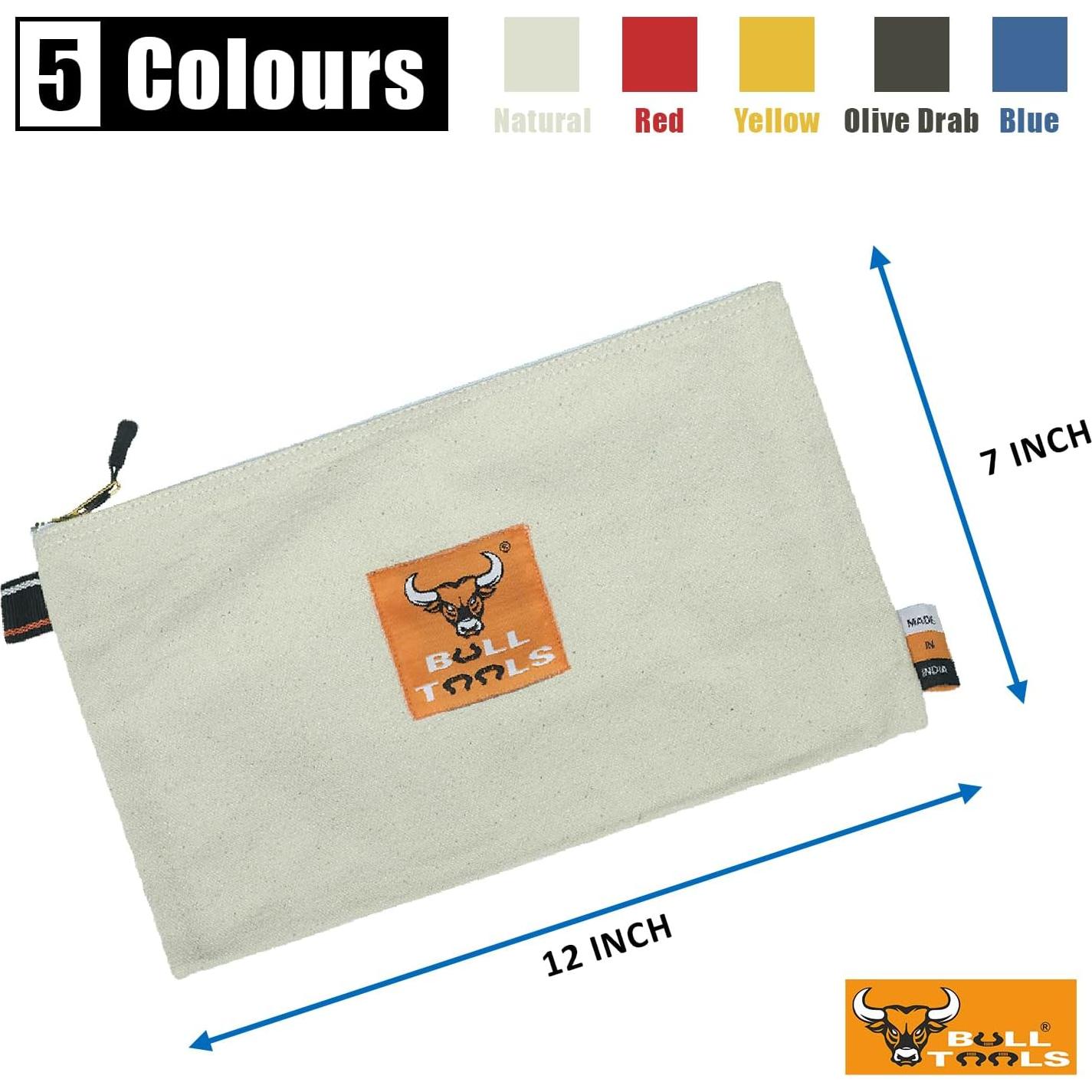 Bolsa de Herramientas BULL TOOLS 100% Lona Algodón 5 Pzas