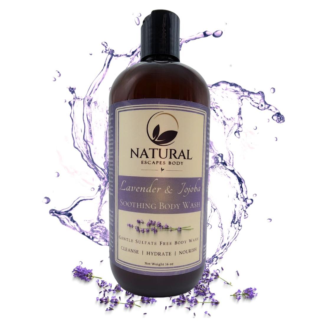 Jabón Corporal Natural Escapes Lavanda 450g Libre de Sulfatos