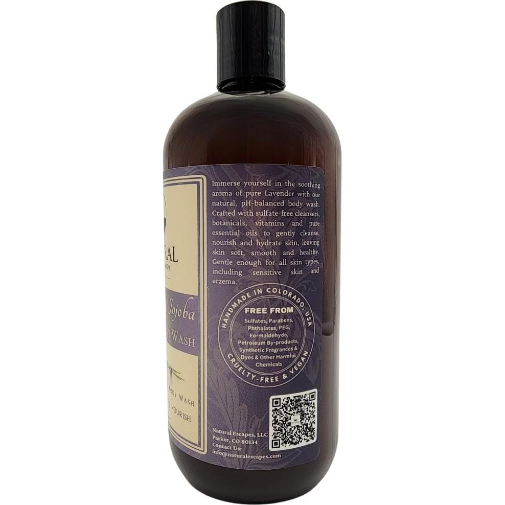 Jabón Corporal Natural Escapes Lavanda 450g Libre de Sulfatos