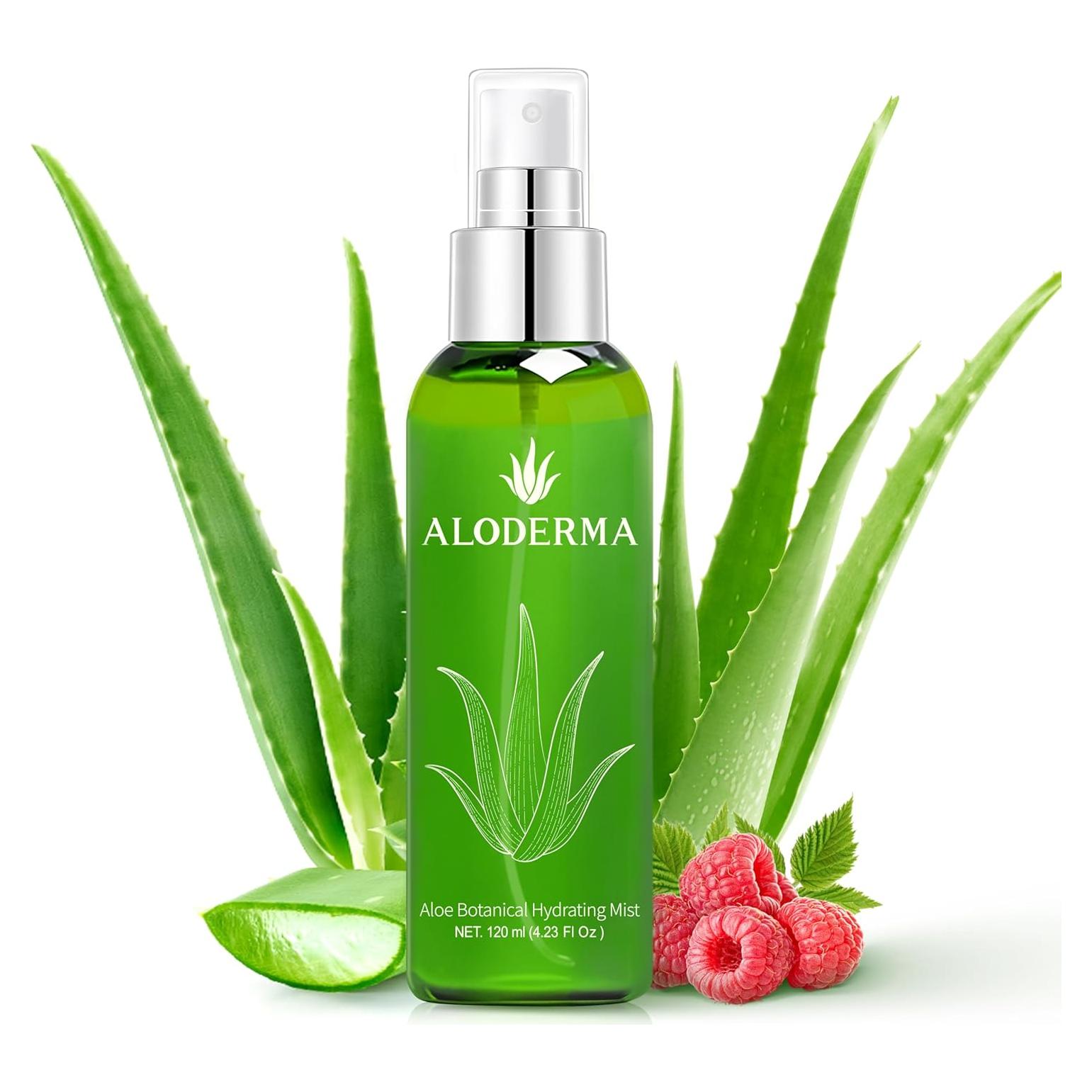 Aloderma Spray Facial Hidratante de Aloe Vera 120ml Orgánico