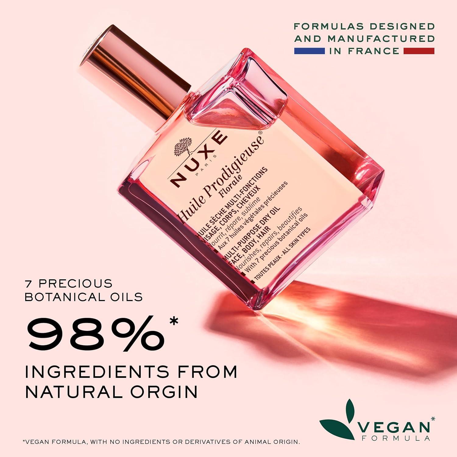 NUXE Huile Prodigieuse Floral - Aceite Orgánico 50 ml para Cuerpo, Cara y Cabello