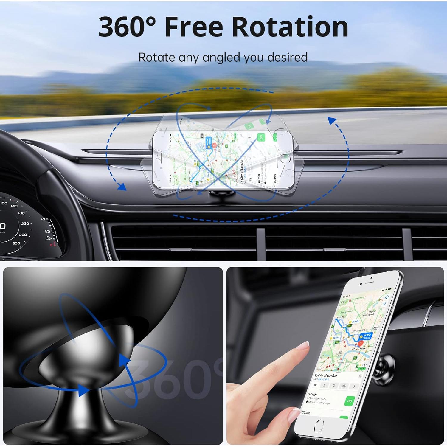 Soporte Magnético para Teléfono Syncwire para Coche Negro