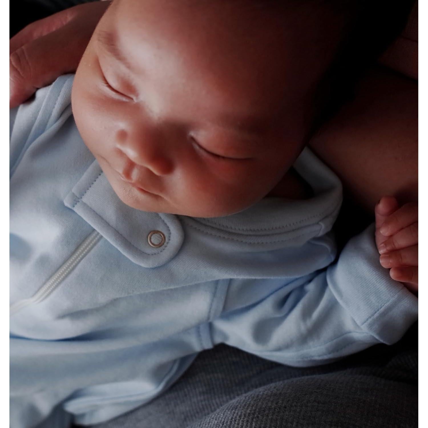 Pijamas de Algodón Orgánico Owlivia para Bebé 0-3 Meses Azul