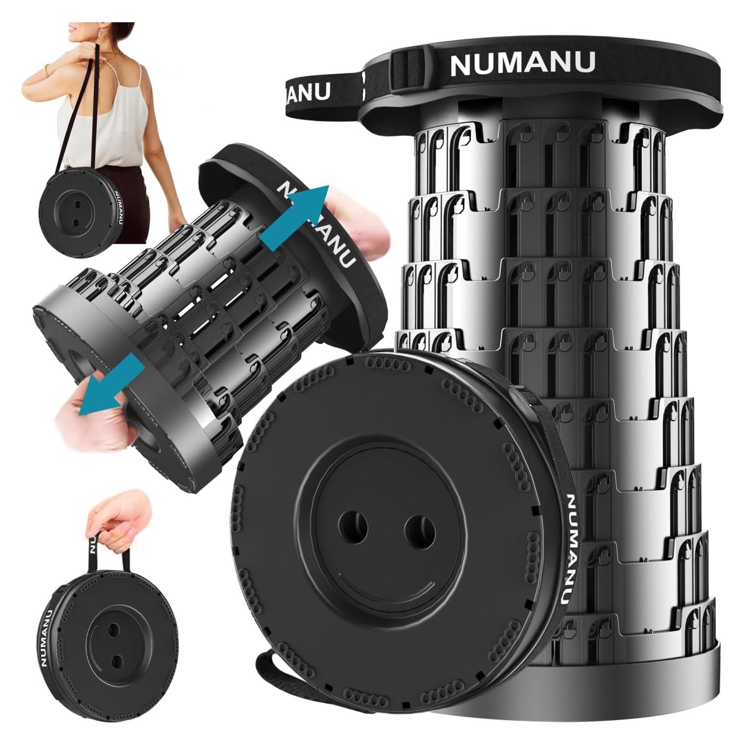 Taburete Plegable NUMANU 2025 Ajustable 620kg Portátil