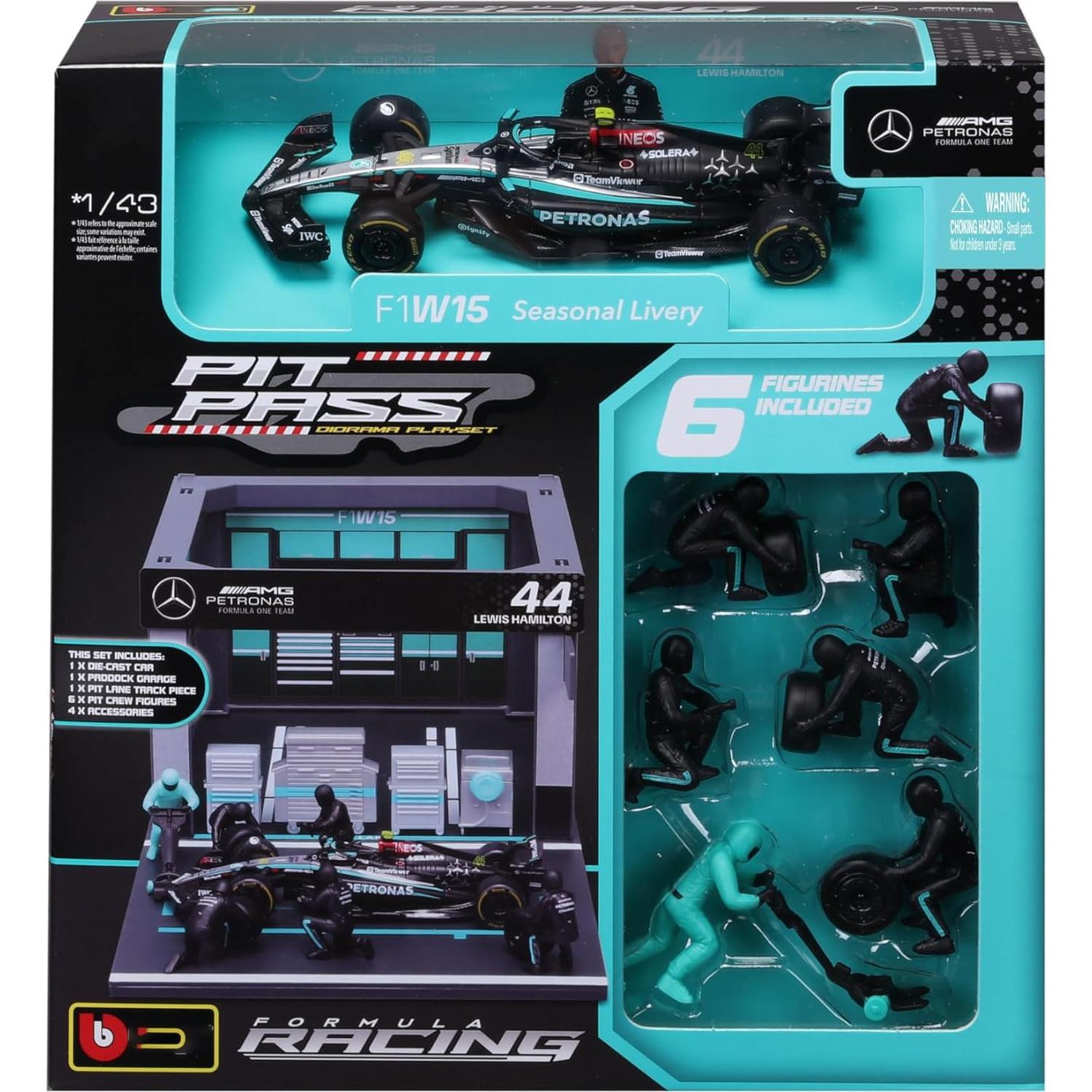 Modelo de Coche Diecast 1:43 Xiangtat F1 W15 Lewis Hamilton