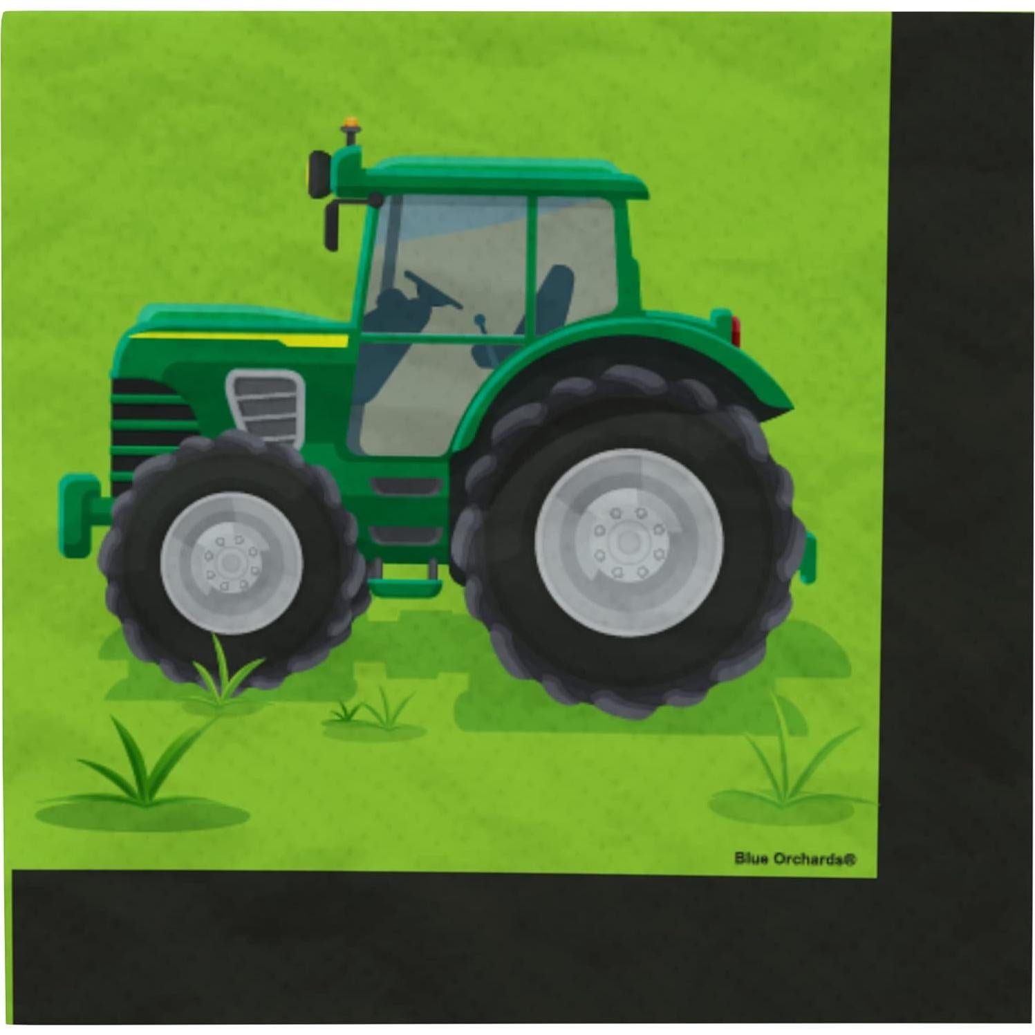 Suministros para Fiesta de Tractor Blue Orchards - 64 Piezas