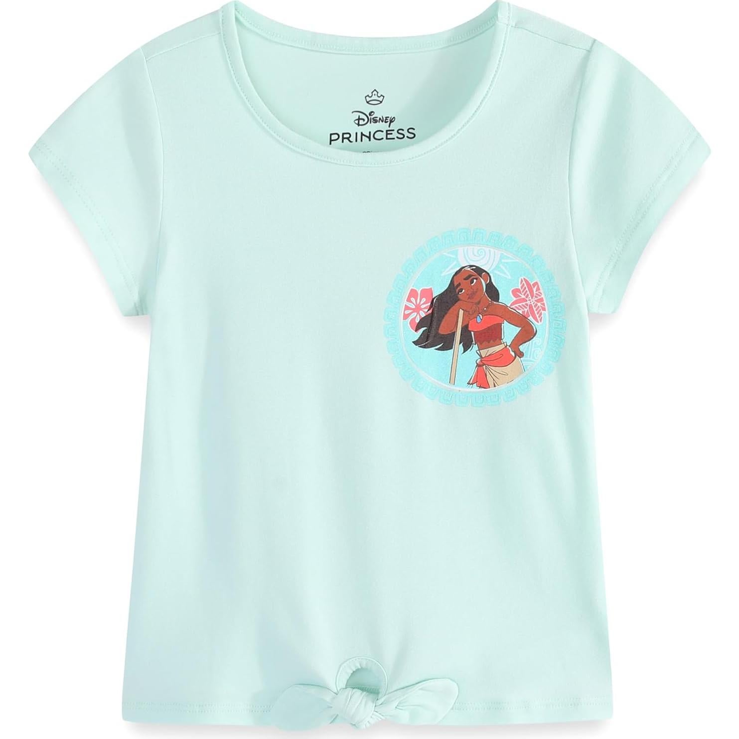 Conjunto 5 Piezas Disney Moana para Niñas 2 Camisetas Leggings