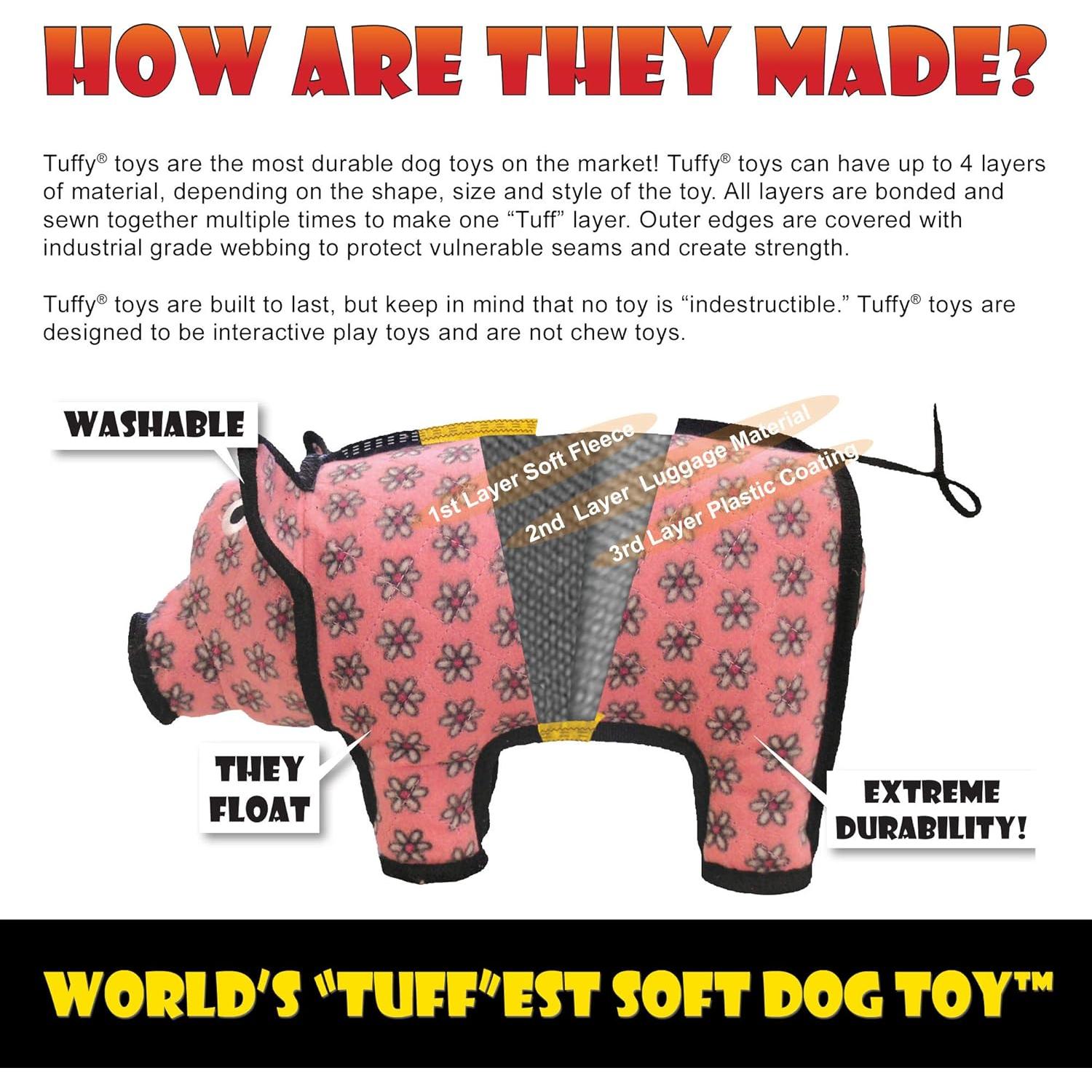 Juguete Suave para Perros TUFFY Camo Azul Paquete de 2