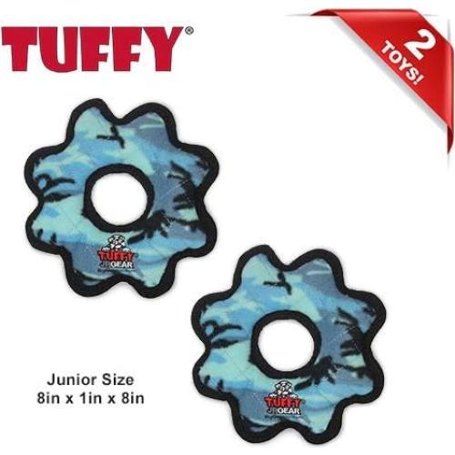 Juguete Suave para Perros TUFFY Camo Azul Paquete de 2