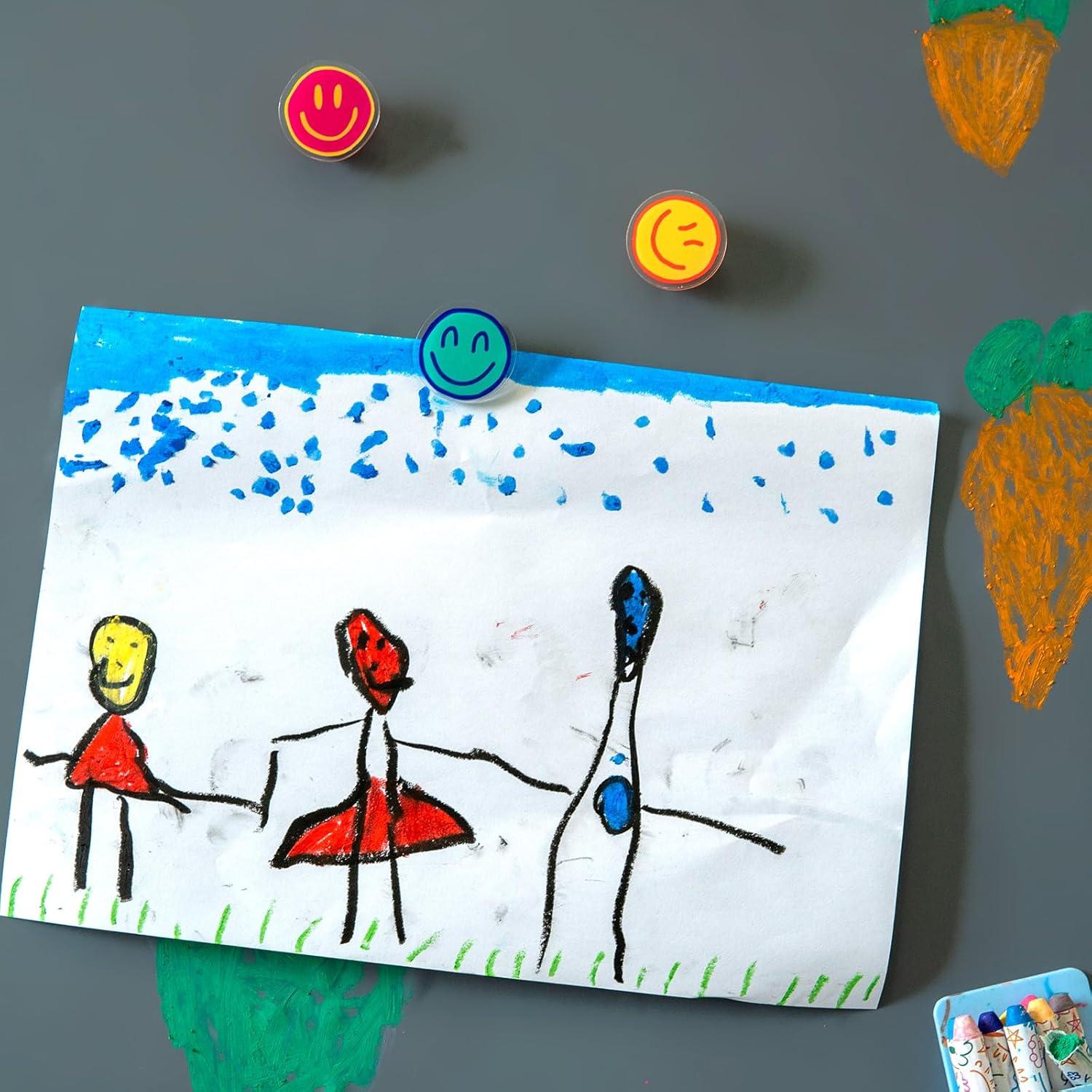 Clips Magnéticos Nuvretk - Paquete de 12 Coloridos 3.3 cm