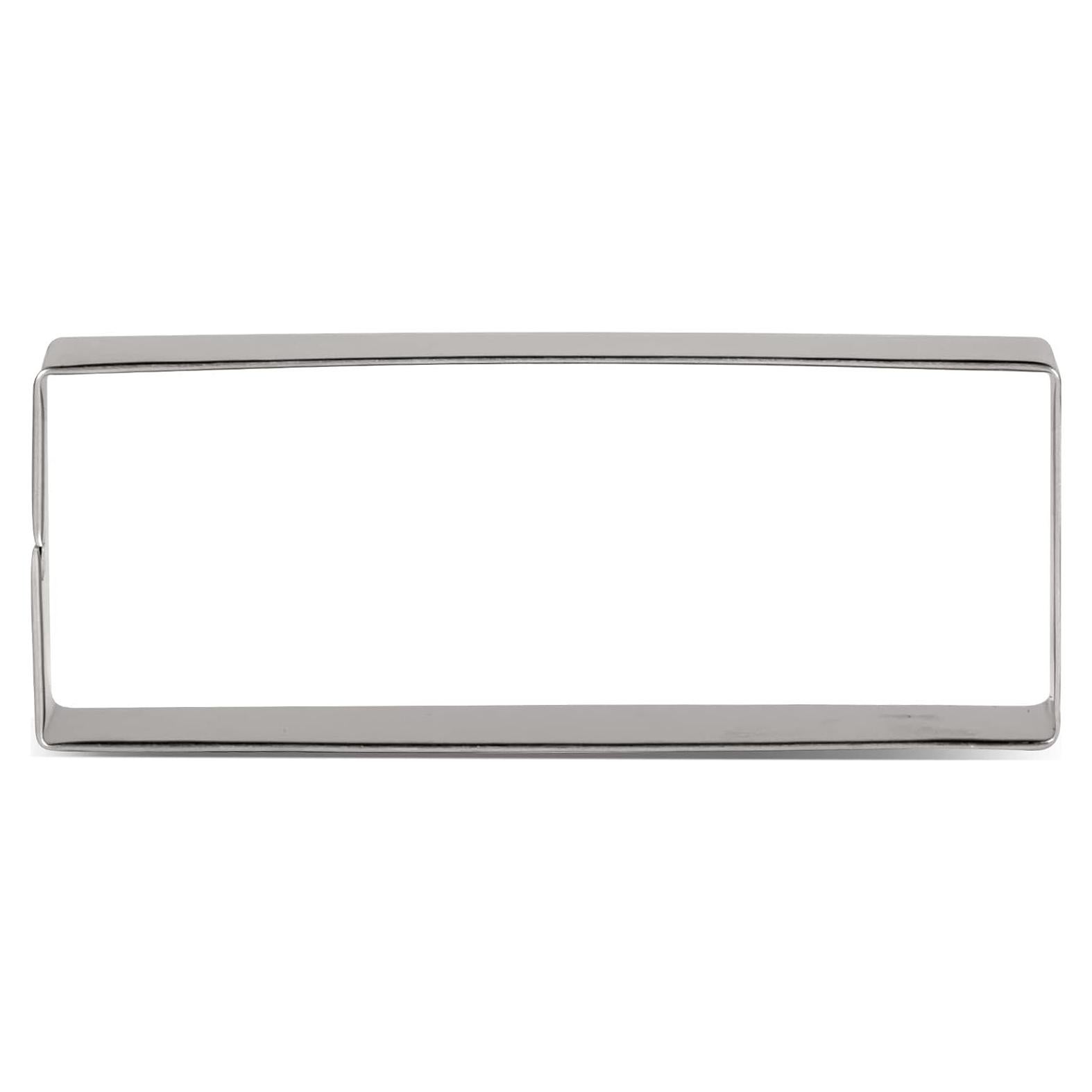 Cortador de Galletas Rectangular LILIAO Acero Inoxidable 10x3.8 cm