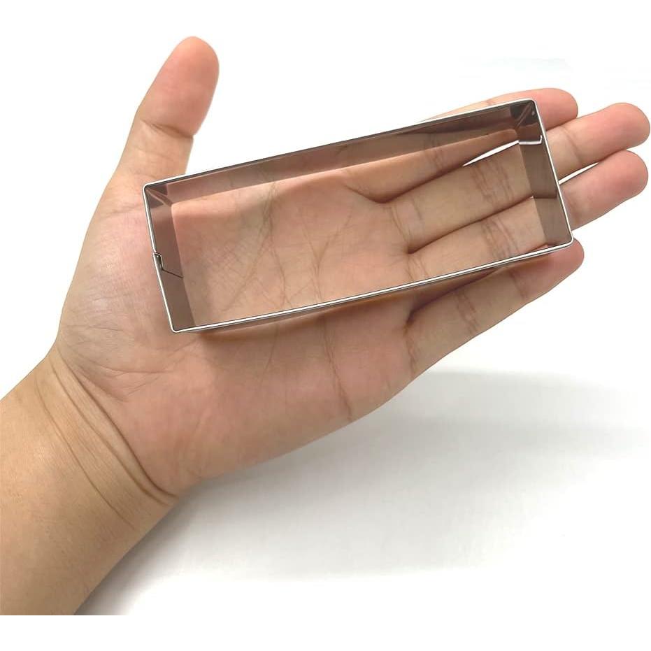 Cortador de Galletas Rectangular LILIAO Acero Inoxidable 10x3.8 cm