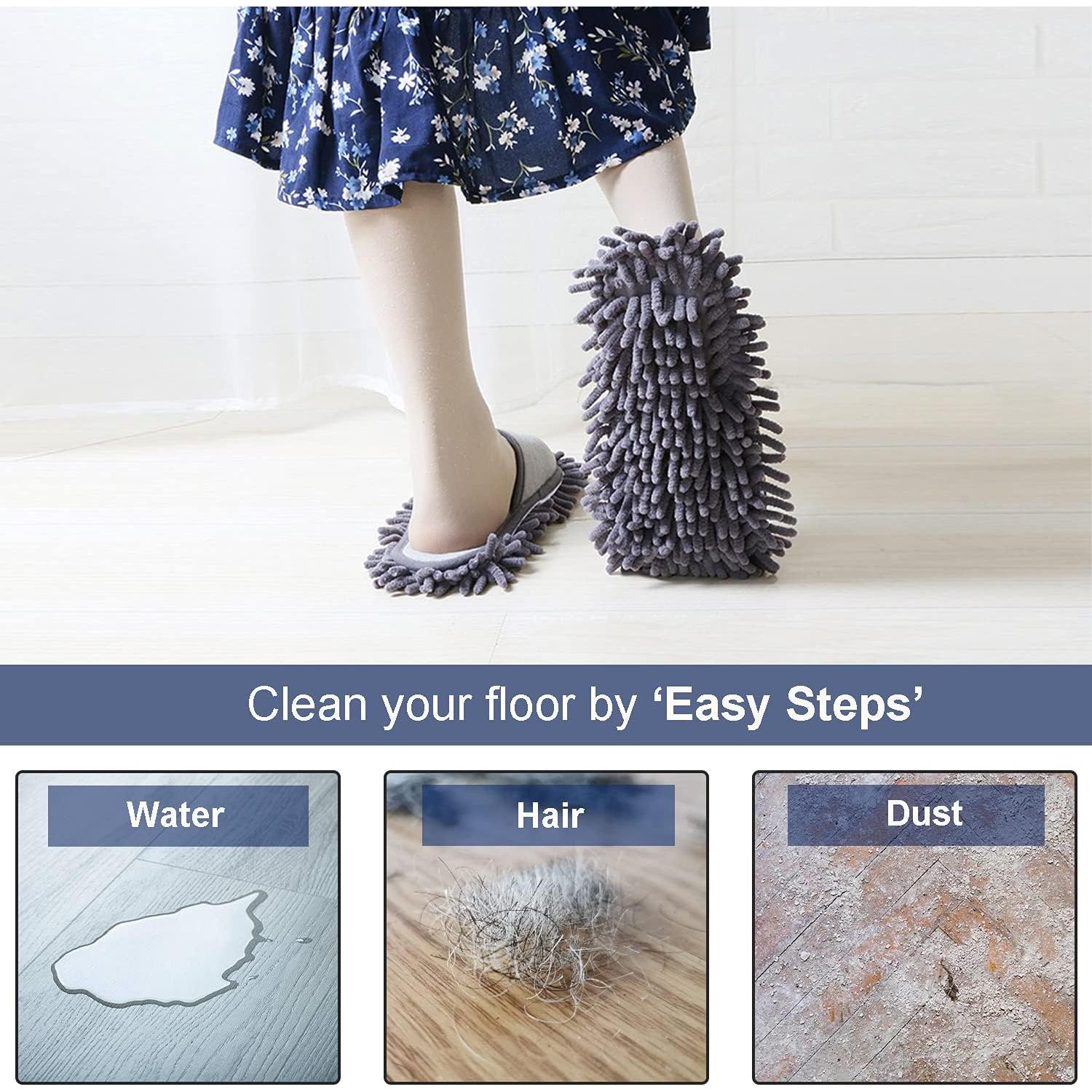 Zapatillas de Limpieza de Microfibra Friendly House para Mujeres