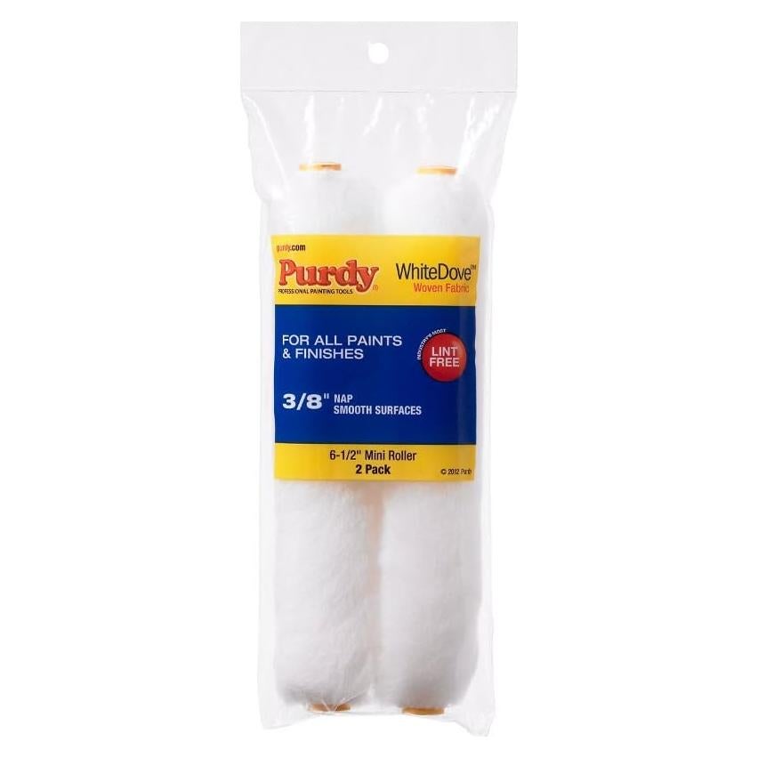 Rodillos de pintura Purdy Paloma Blanca 16.5 cm, paquete de 2