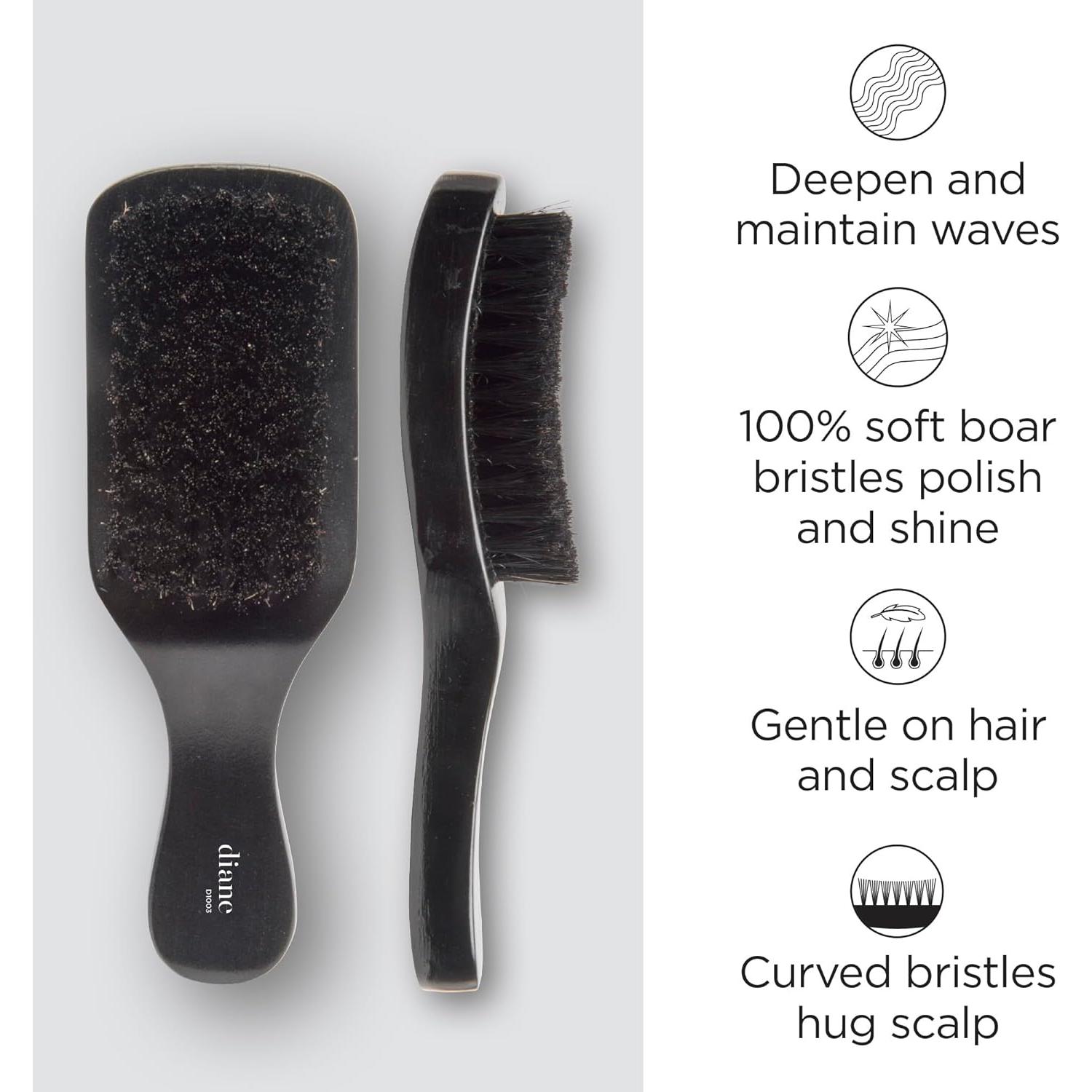 Cepillo Curvado Club Wave Diane de Cerda de Jabalí 100%