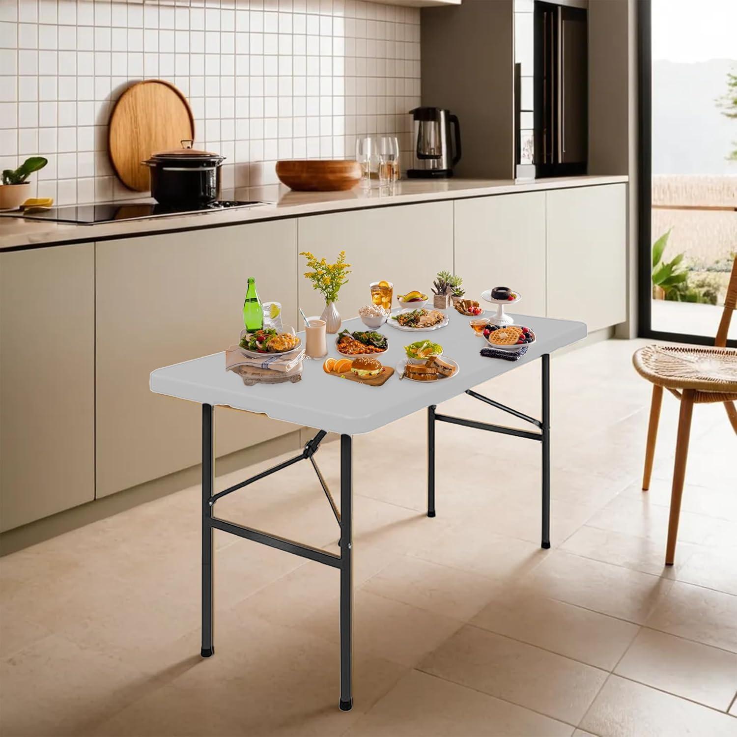 Mesa Plegable Simpli-Magic 1.22m Blanca Alta Resistencia