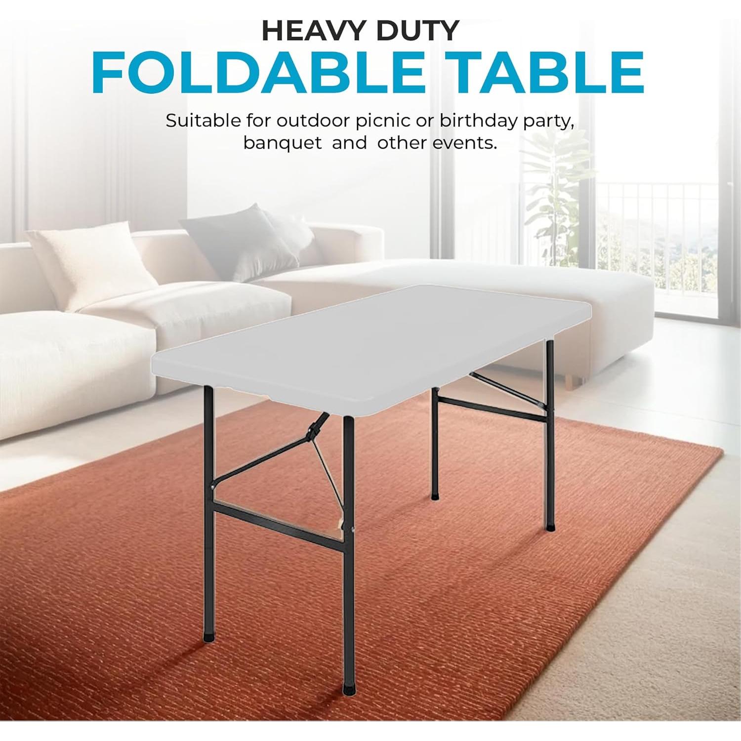 Mesa Plegable Simpli-Magic 1.22m Blanca Alta Resistencia