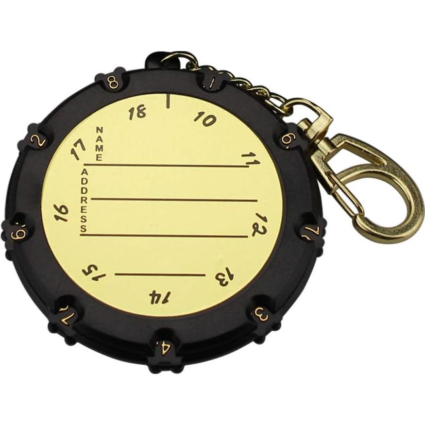 Contador de Puntuaciones de Golf SEACLOUD 18 Hoyos con Llave