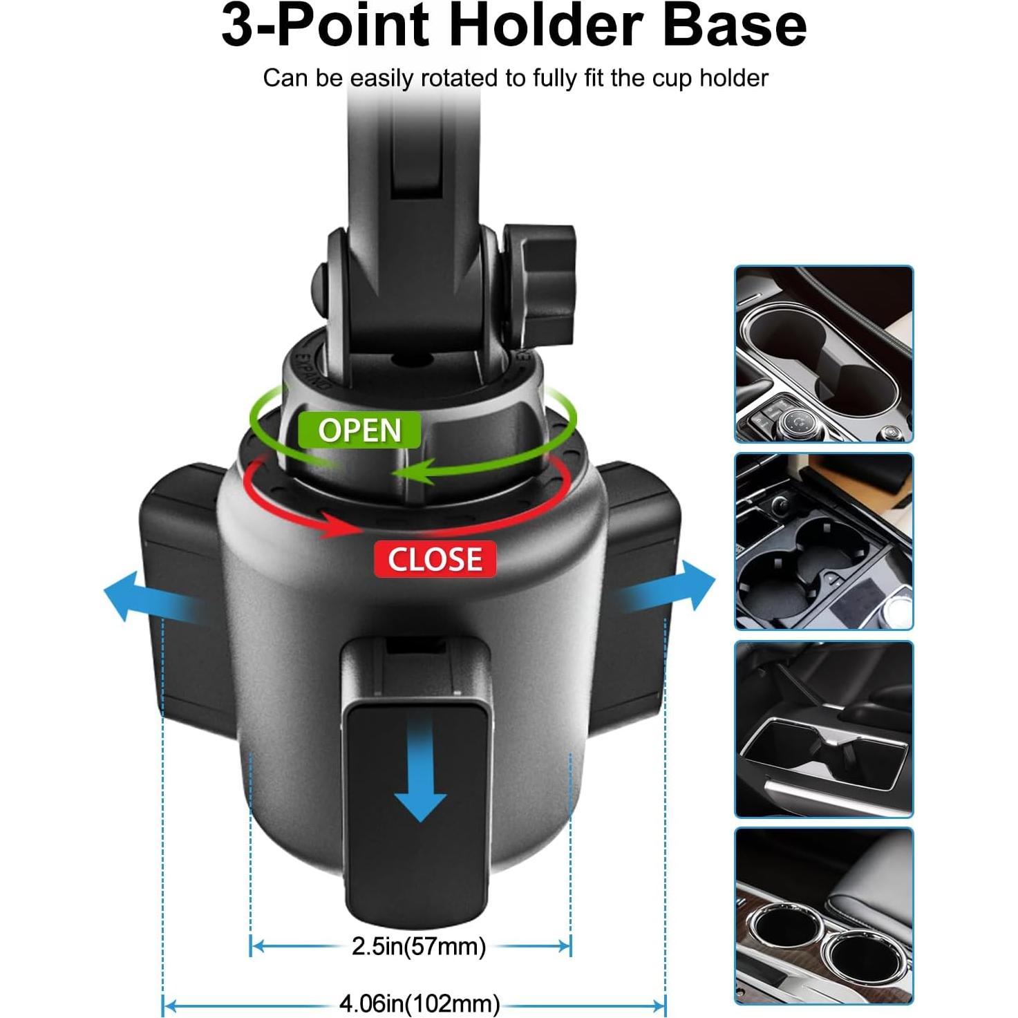 Soporte Universal para Tablet en Portavasos Woleyi 4-13"