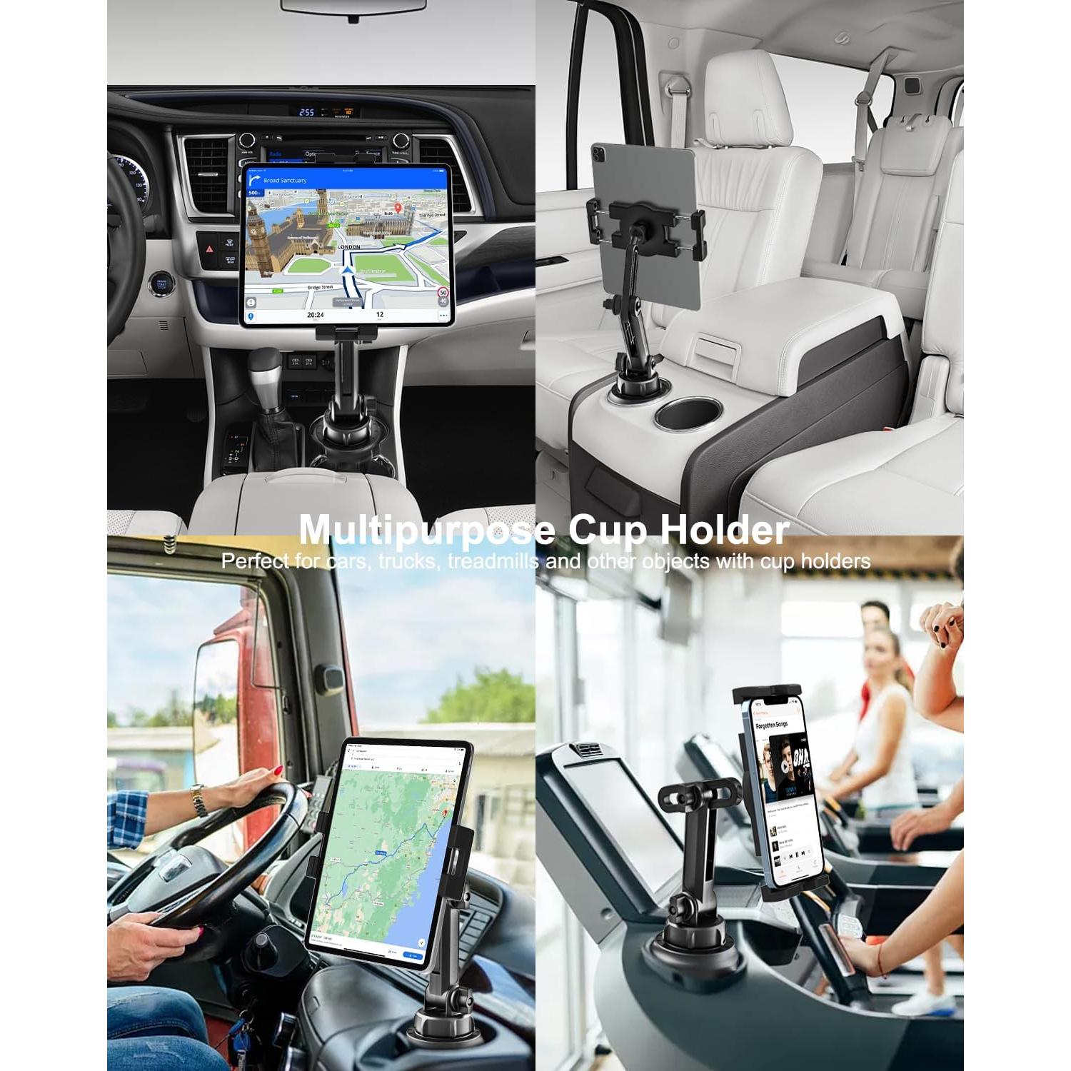 Soporte Universal para Tablet en Portavasos Woleyi 4-13"