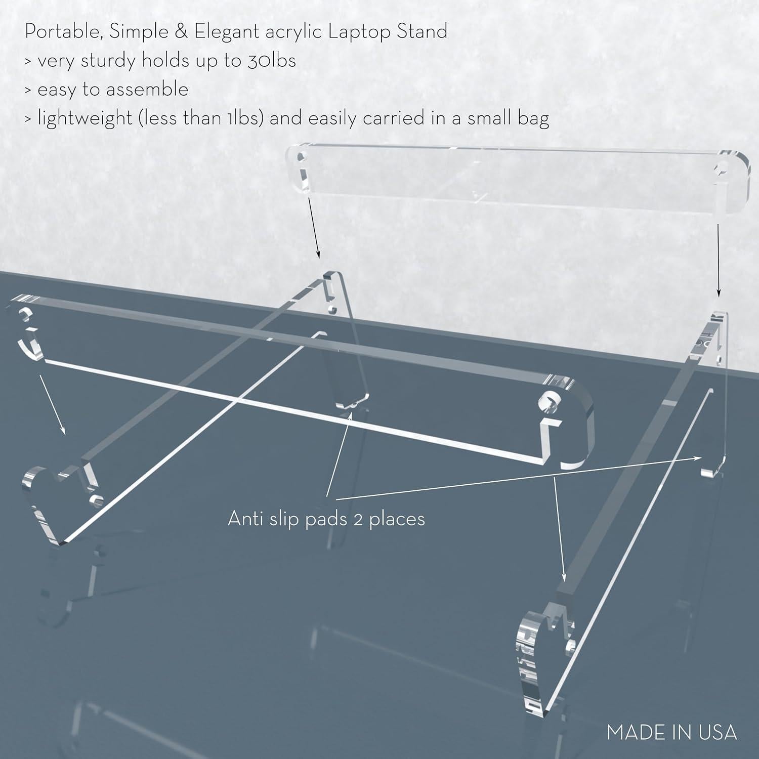 Soporte Portátil para Laptop Vray 6mm Ergonómico 10-43 cm