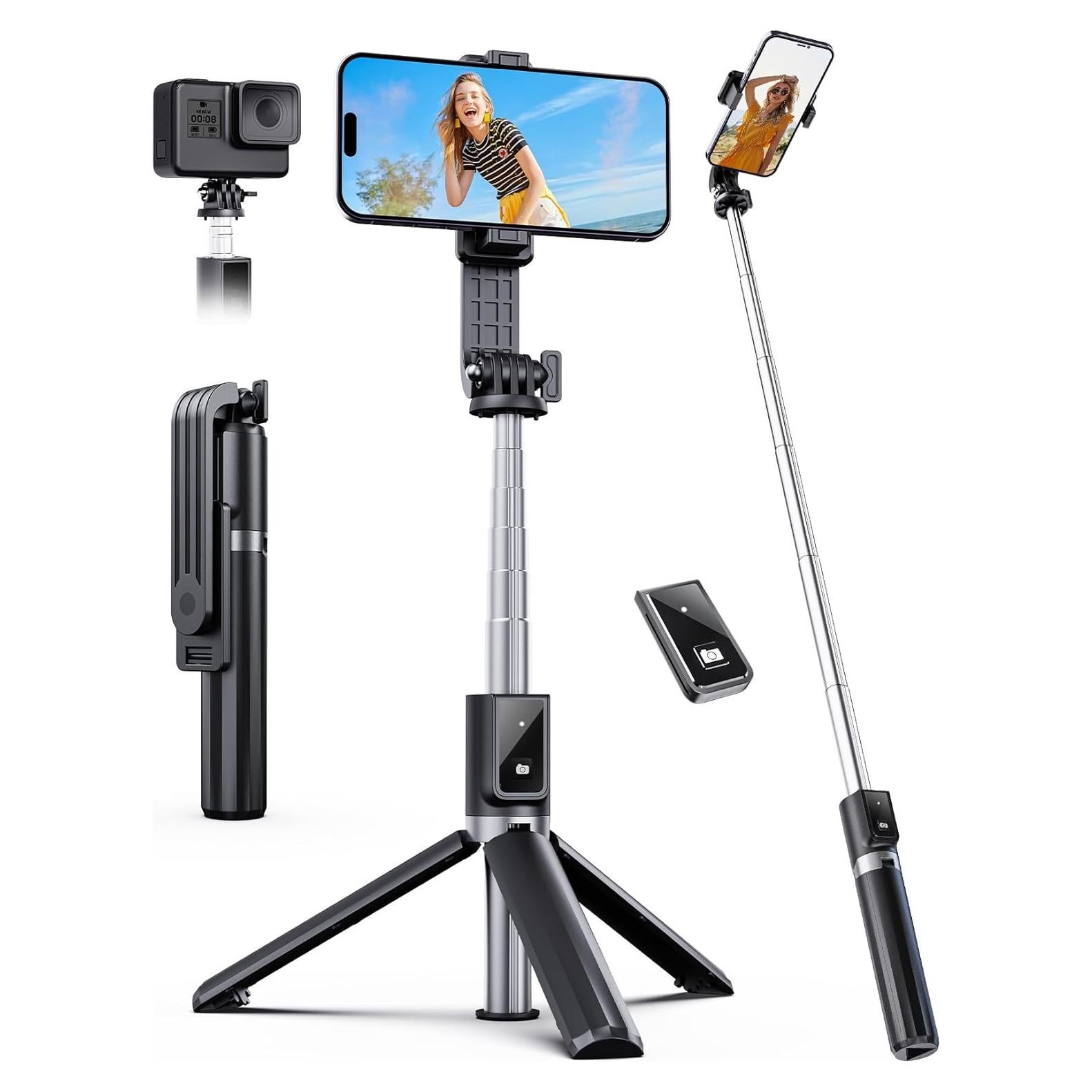 Trípode Selfie Stick ANXRE ST01 con Control Remoto 106 cm