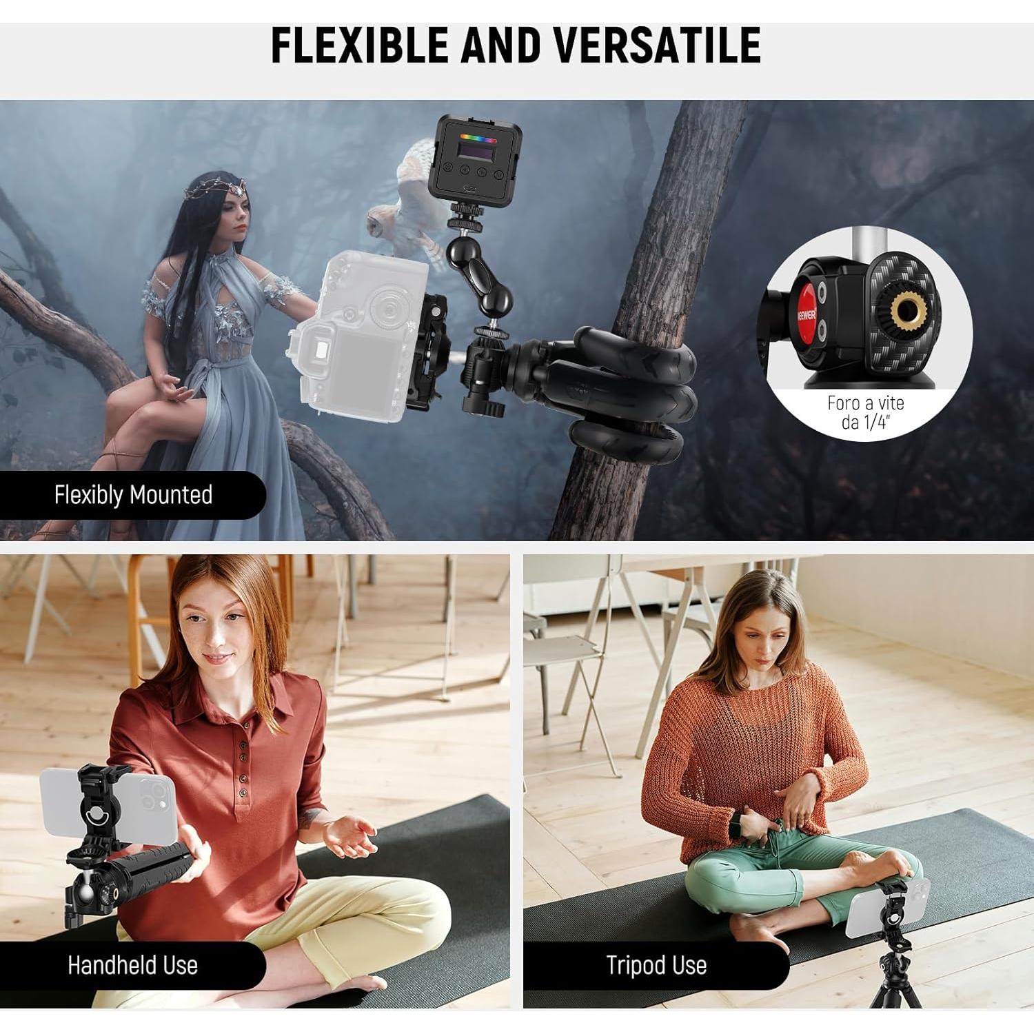 Trípode NEEWER TP35 Flexible con Control Remoto para Teléfono