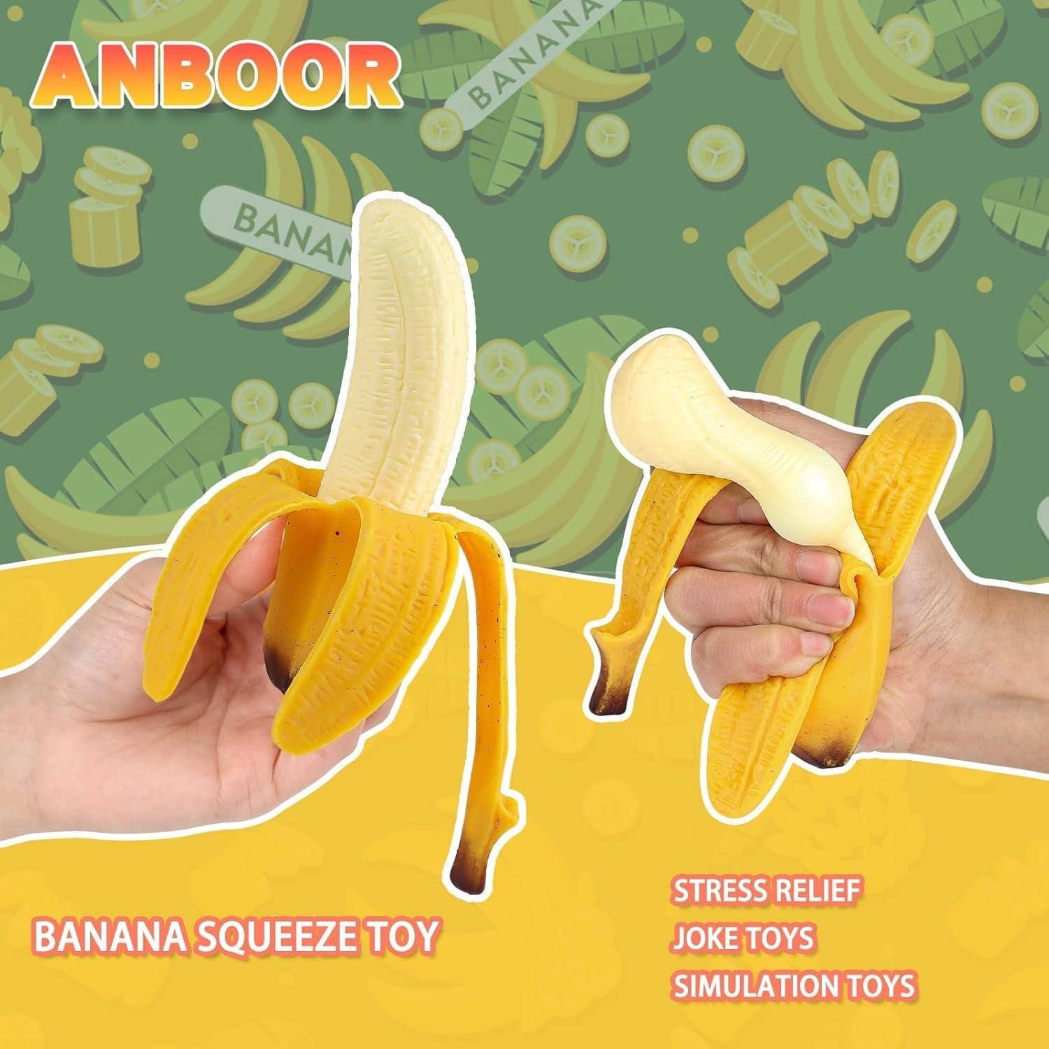 Juguete Squishies Plátano Anboor - Alivio de Estrés 13.9 cm