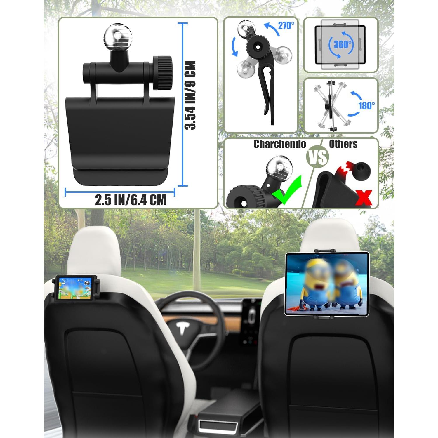 Soporte de Tableta Charchendo para Tesla Model Y y 3 4-13''