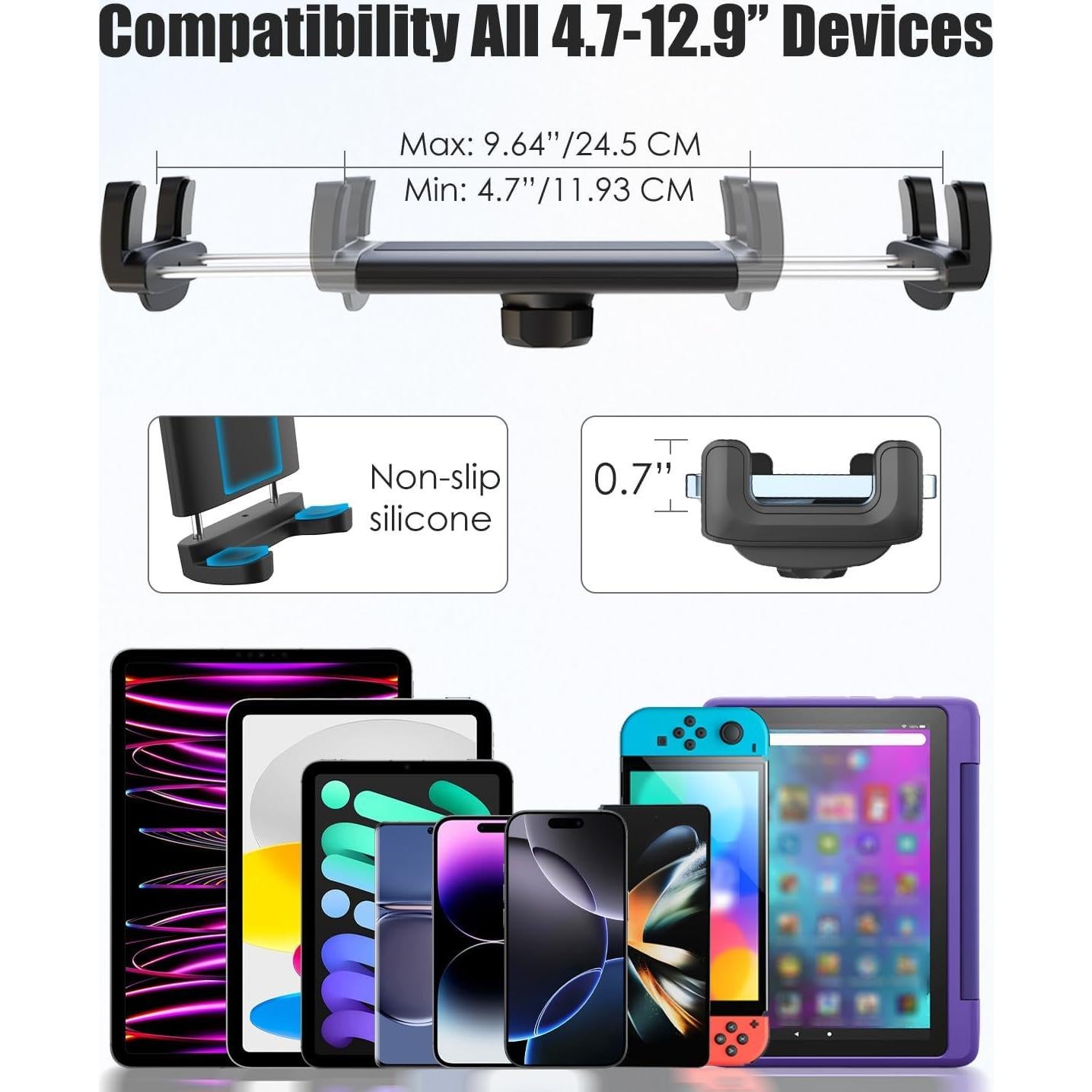 Soporte de Tableta Charchendo para Tesla Model Y y 3 4-13''