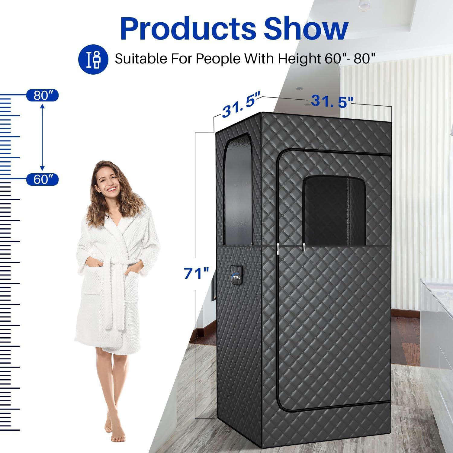 Sauna de Vapor Portátil TOREAD SAUNA 7.26 kg Compacta