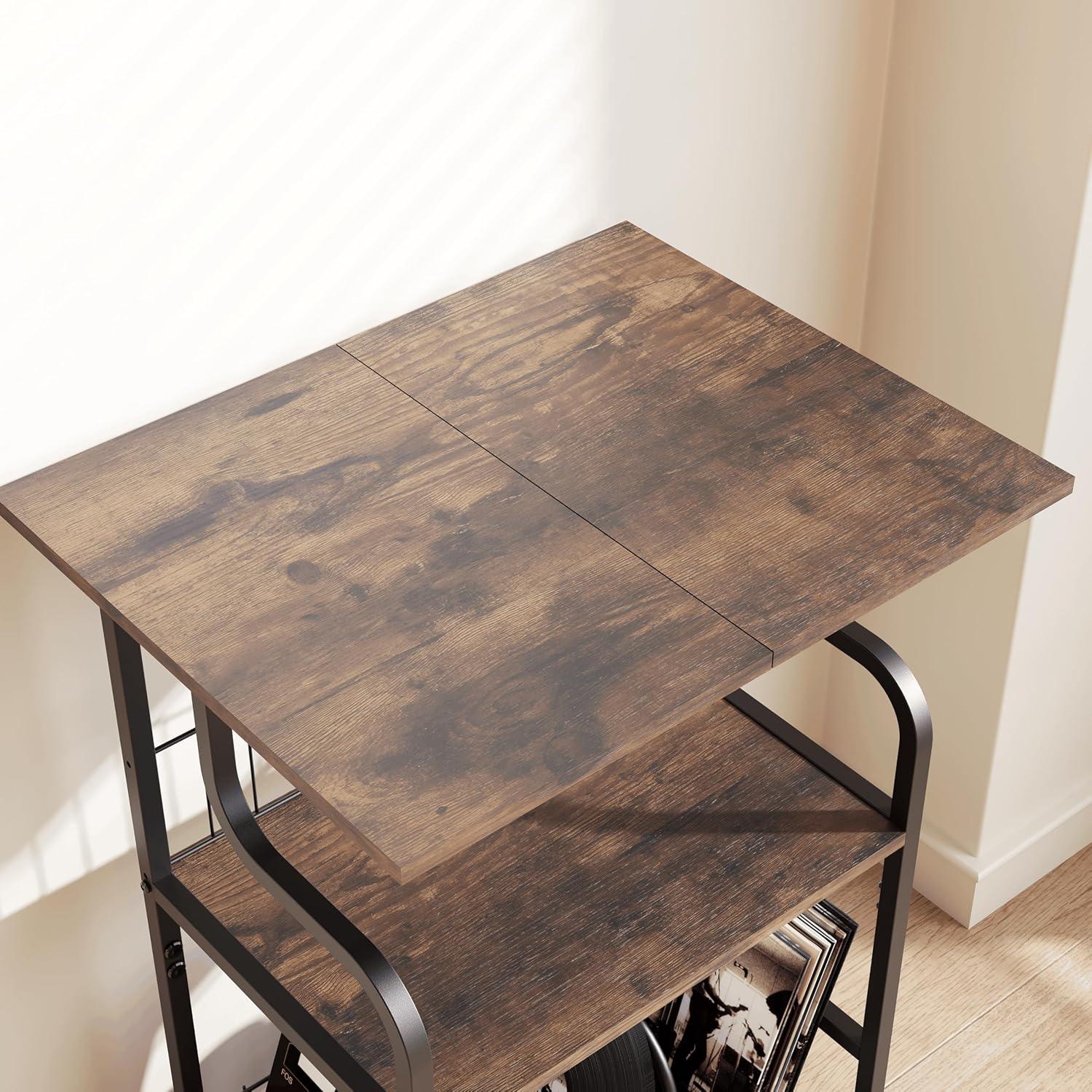 Soporte para Tocadiscos Luwesde VP-01 3 Niveles Marrón Rústico