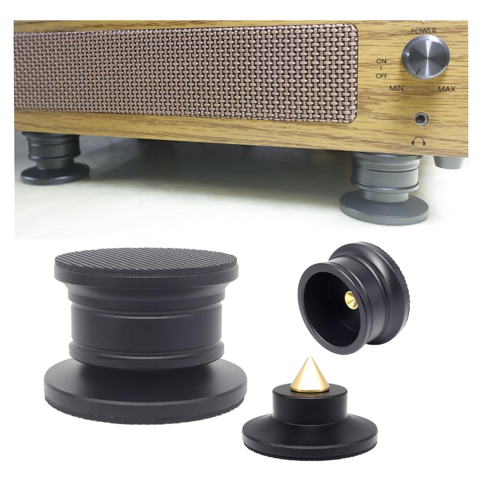 Picos de Aislamiento Evaty para Altavoces 4 Pcs Antideslizantes