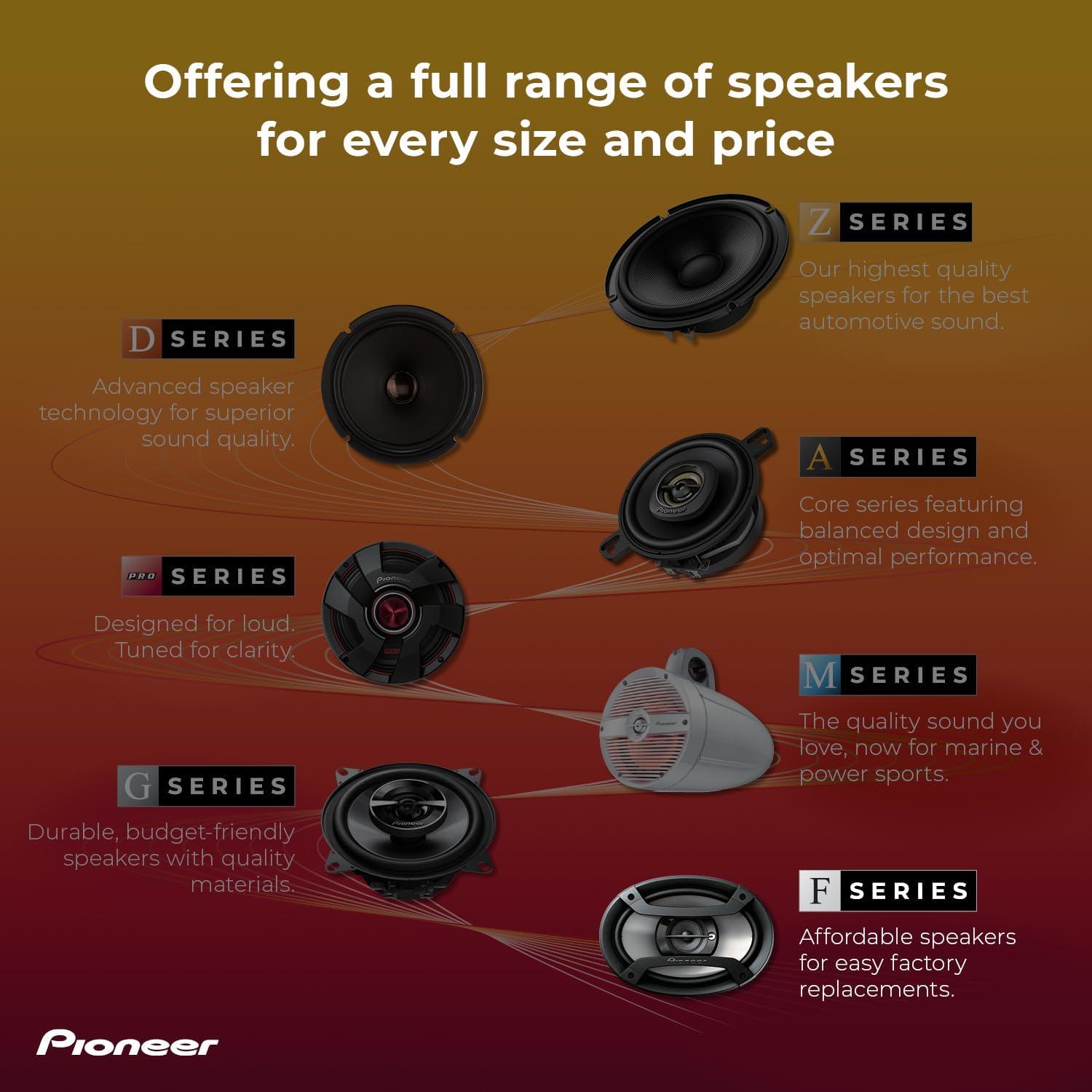 Altavoces Coaxiales Pioneer TS-F1634R 6.5" 200W 2-vías