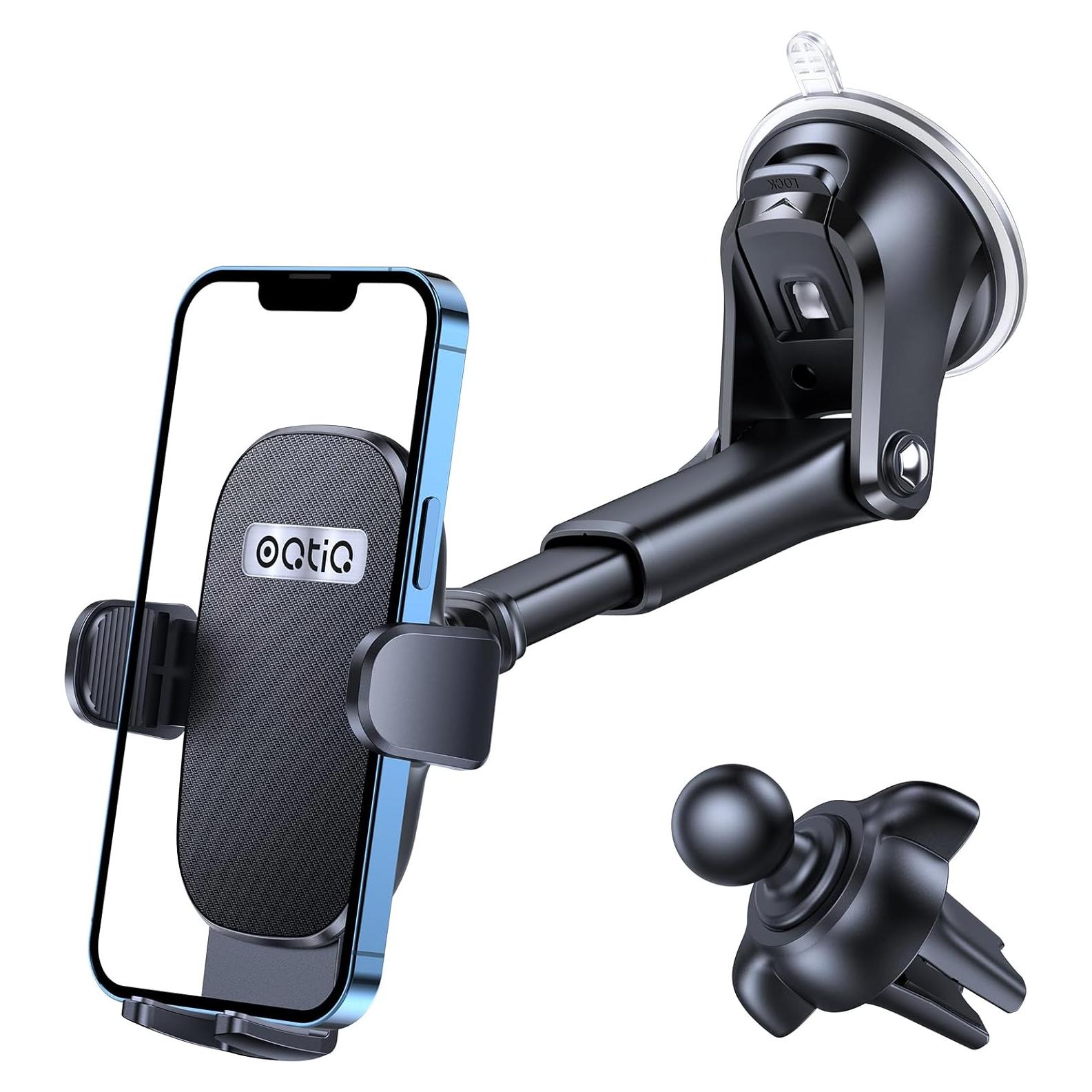 Soporte para Teléfono OQTIQ 3-en-1 con Ventosa y Clip