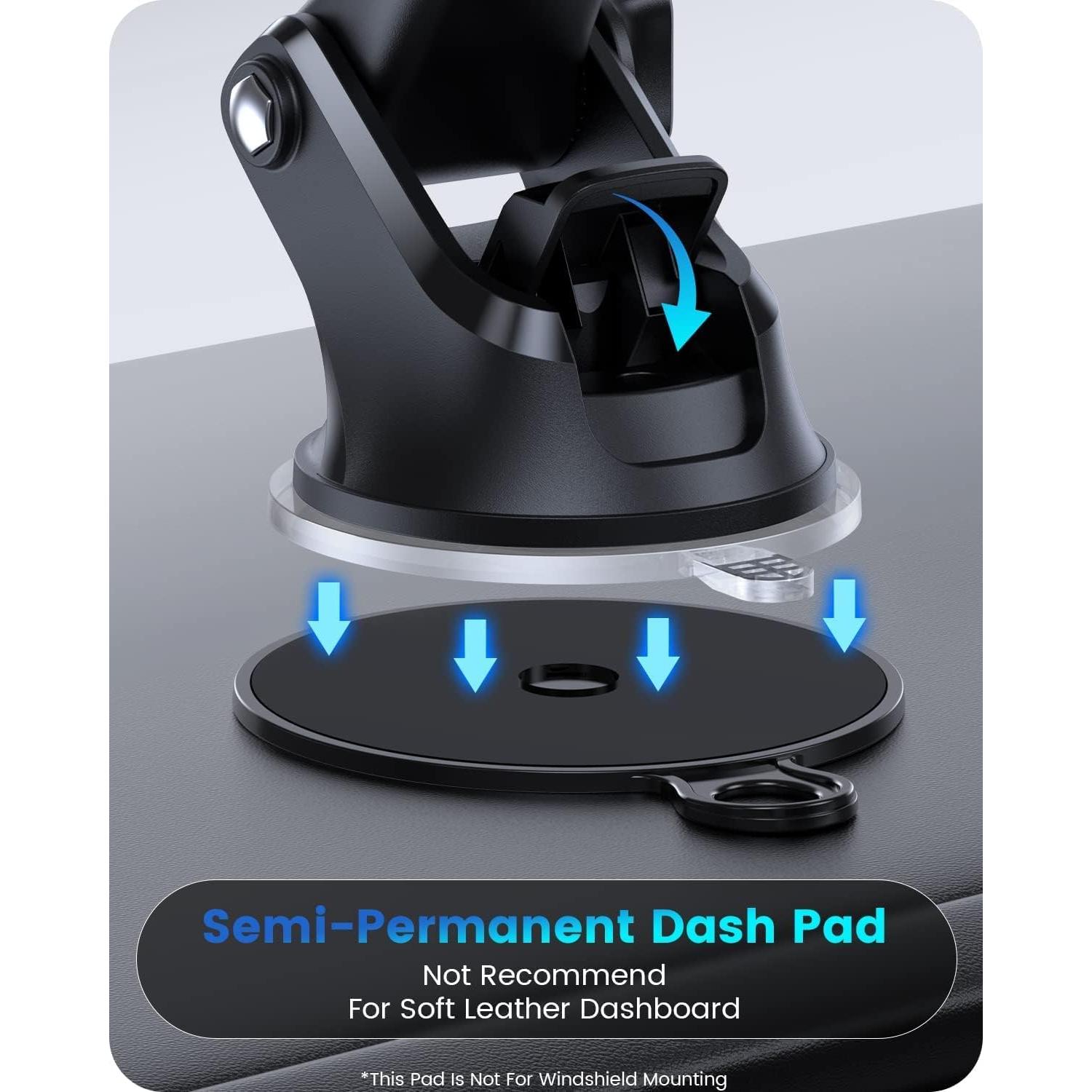 Soporte para Teléfono OQTIQ 3-en-1 con Ventosa y Clip