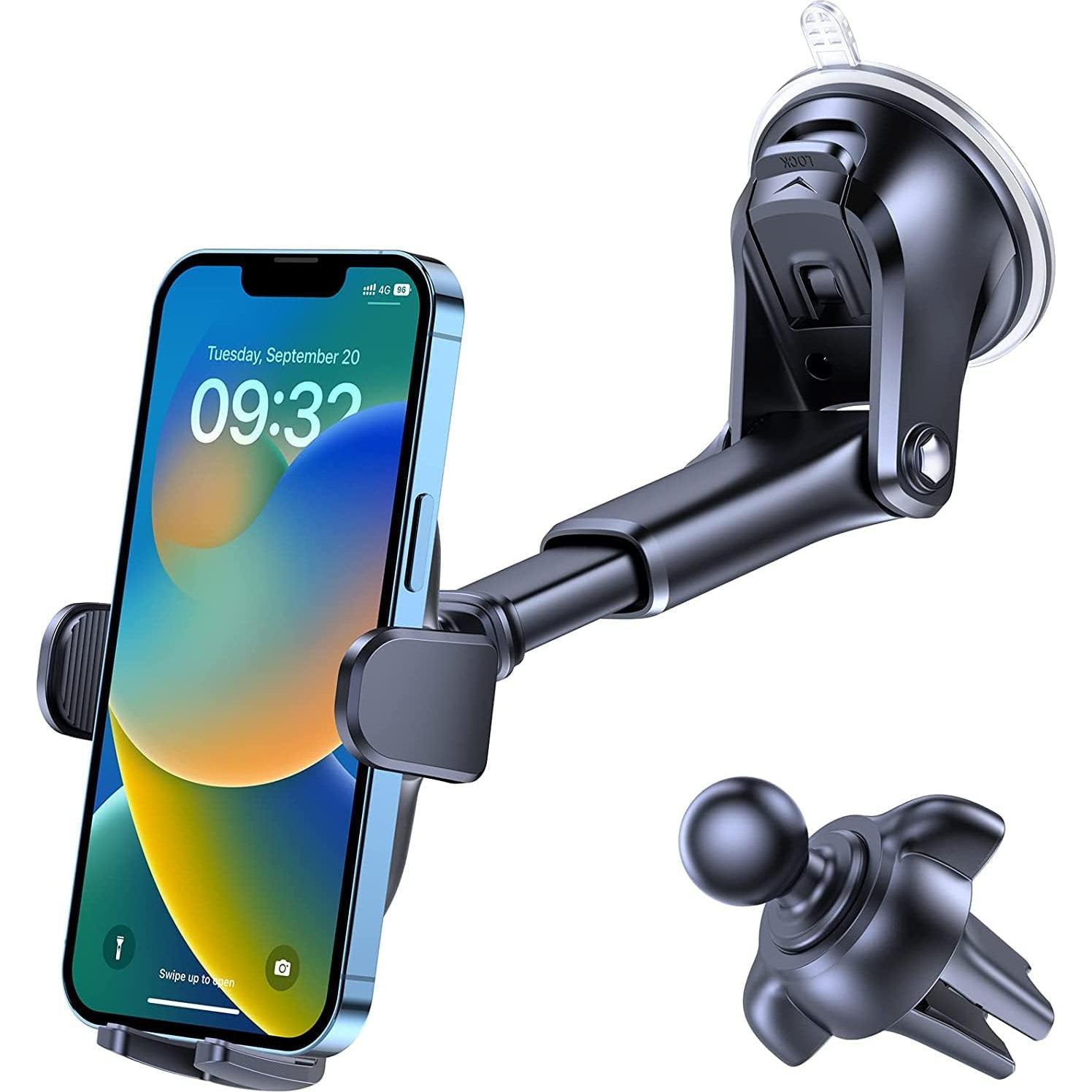 Soporte para Teléfono OQTIQ 3-en-1 con Ventosa y Clip