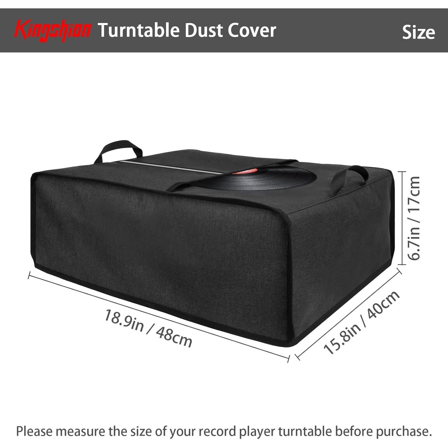 Cubierta de Polvo para Tocadiscos Kingshion Azul 48x40x17cm