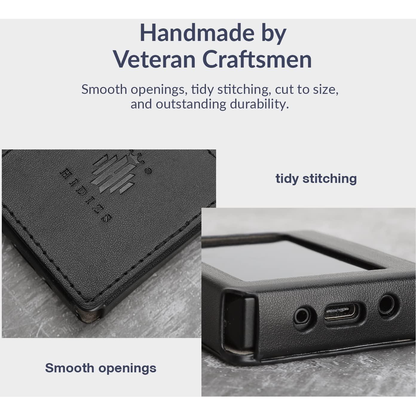 Funda de Cuero Hidizs AP80 PRO-X Negra, Hecha a Medida