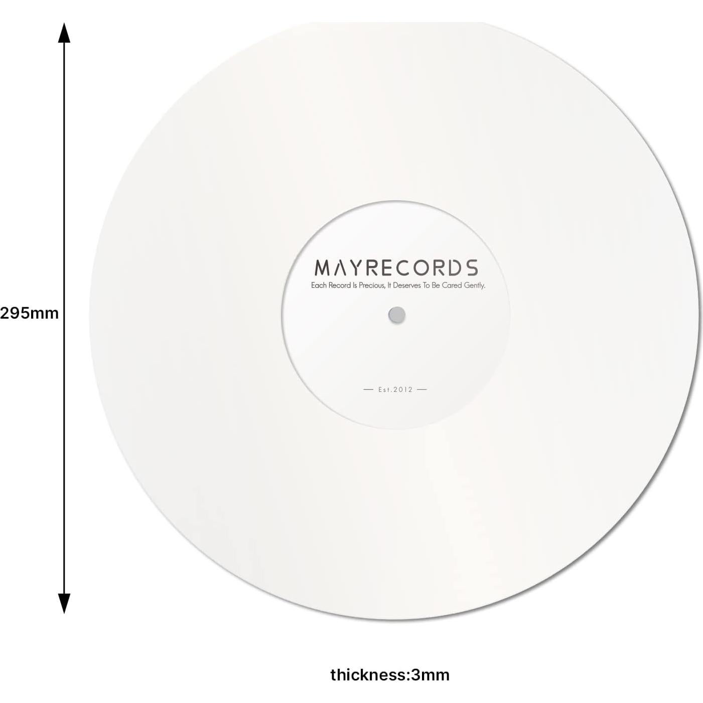 Alfombrilla Antiestática para Tocadiscos 12" sdroceRyaM Blanca