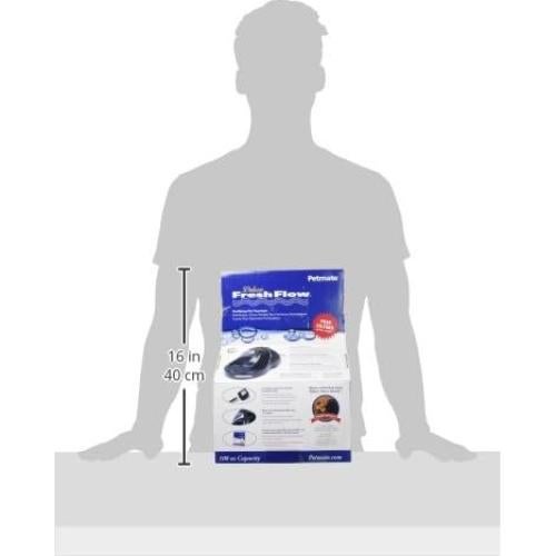 Fuente de Agua Petmate Deluxe Fresh Flow 3.2L para Mascotas Negra