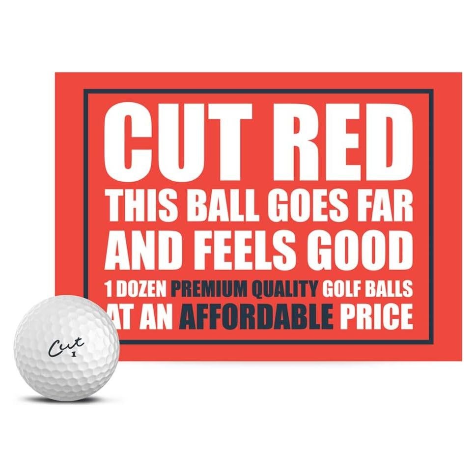 Pelotas de Golf Cut Golf Red - 12 Unidades Ionomer Suave