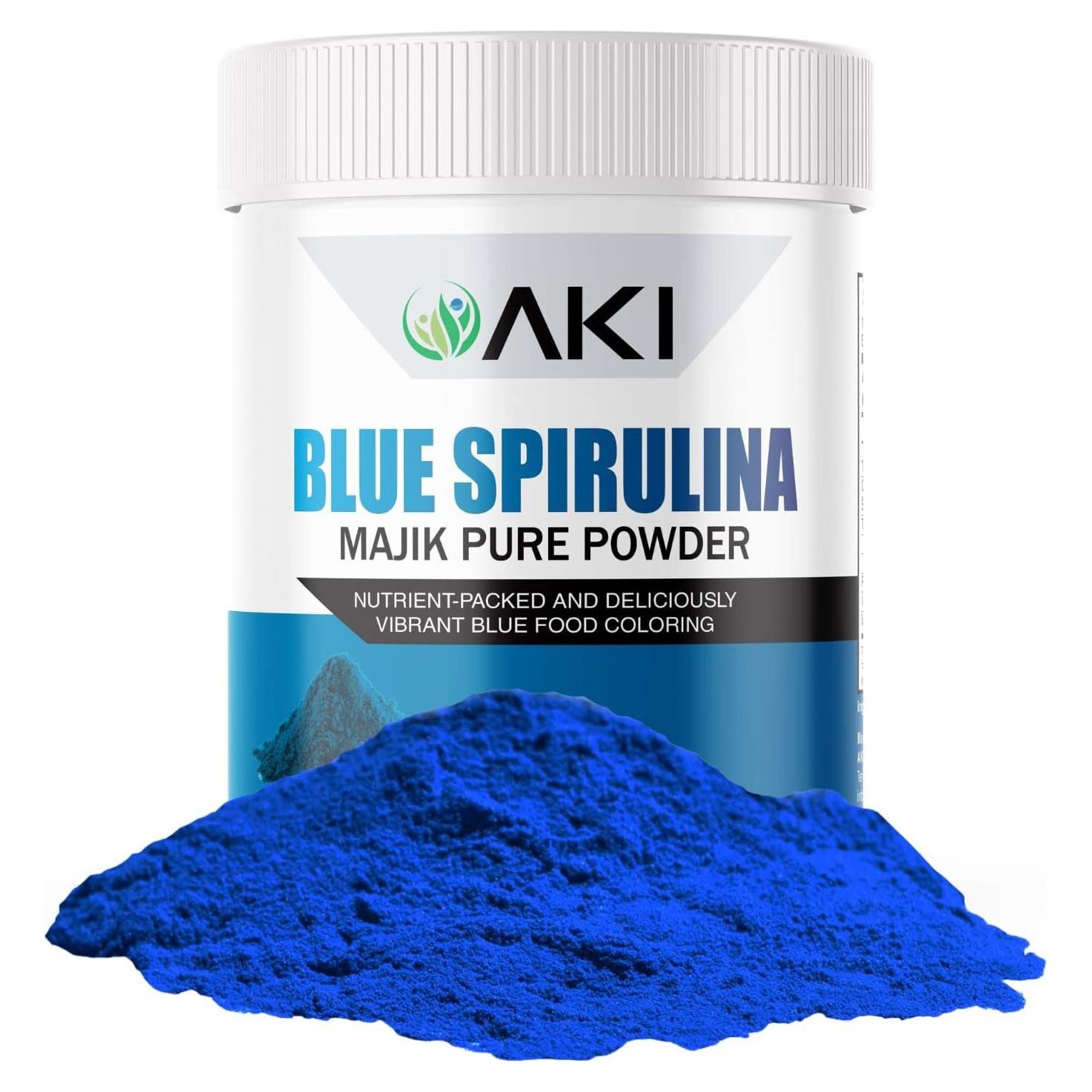 Polvo de Espirulina Azul AKI 28.35 g - Superalimento Vegano