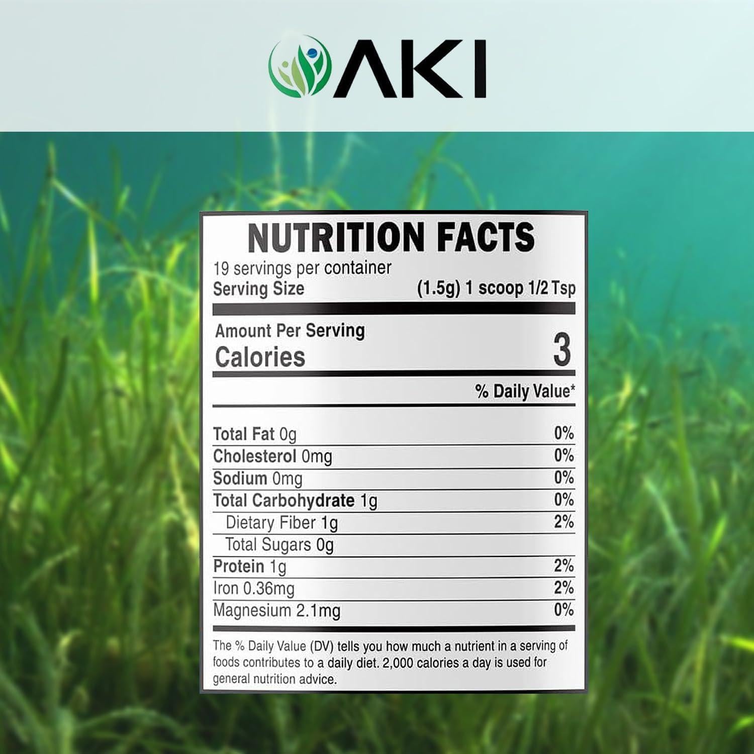 Polvo de Espirulina Azul AKI 28.35 g - Superalimento Vegano