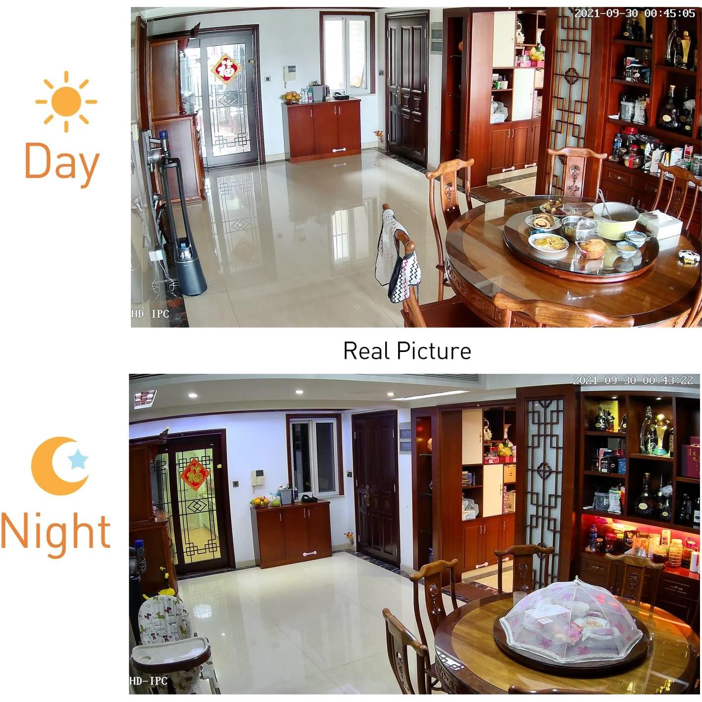 Cámara IP Mini 5MP REVODATA POE con Montaje Ajustable 360°