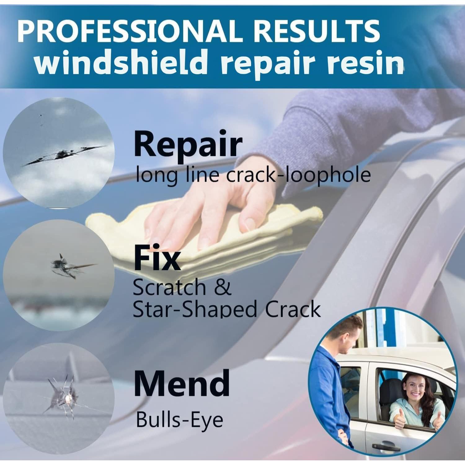 Kit de Reparación de Parabrisas WangCai - 4 Botellas de Resina