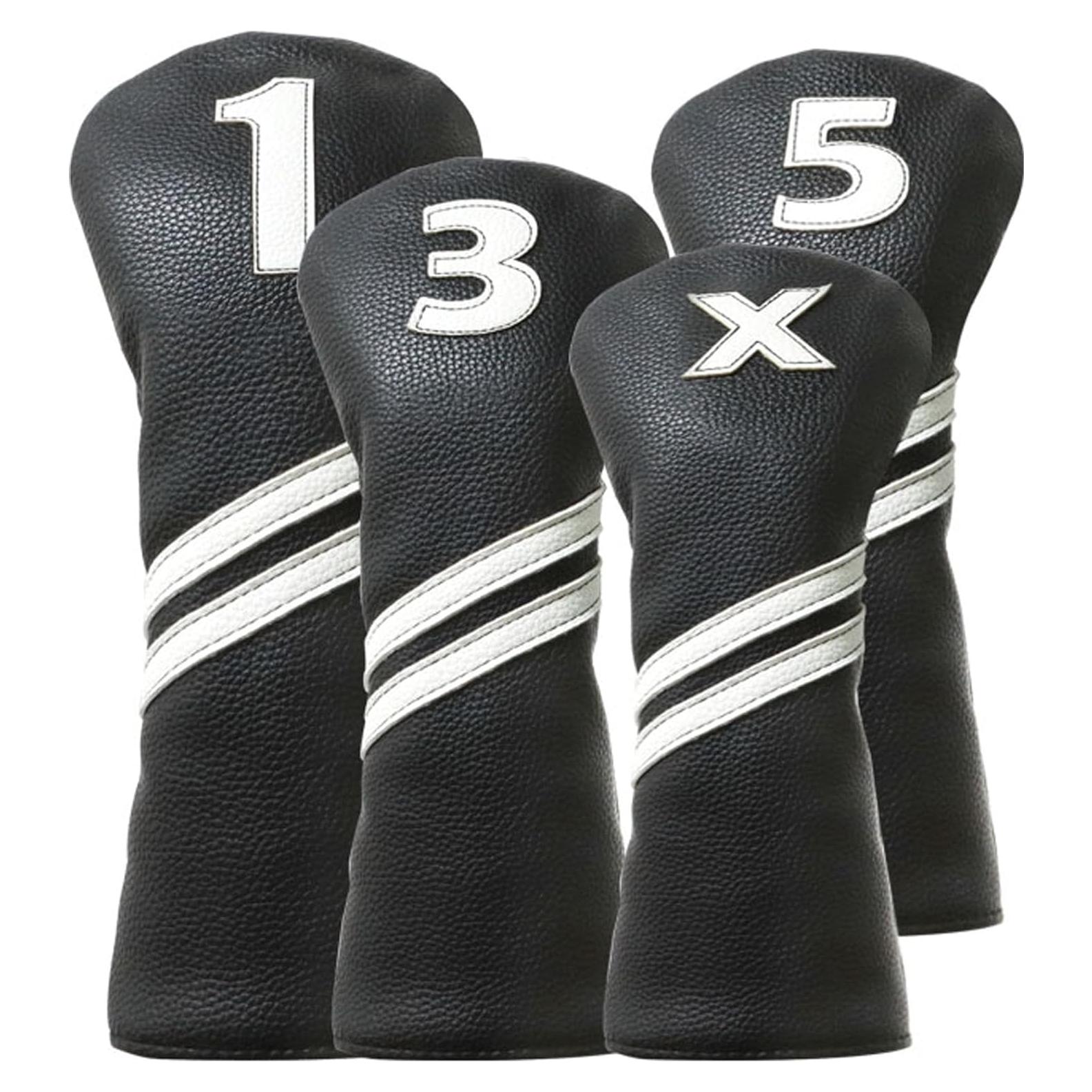 Cubiertas de Palos de Golf Frimon 4PCS Negro Caricatura